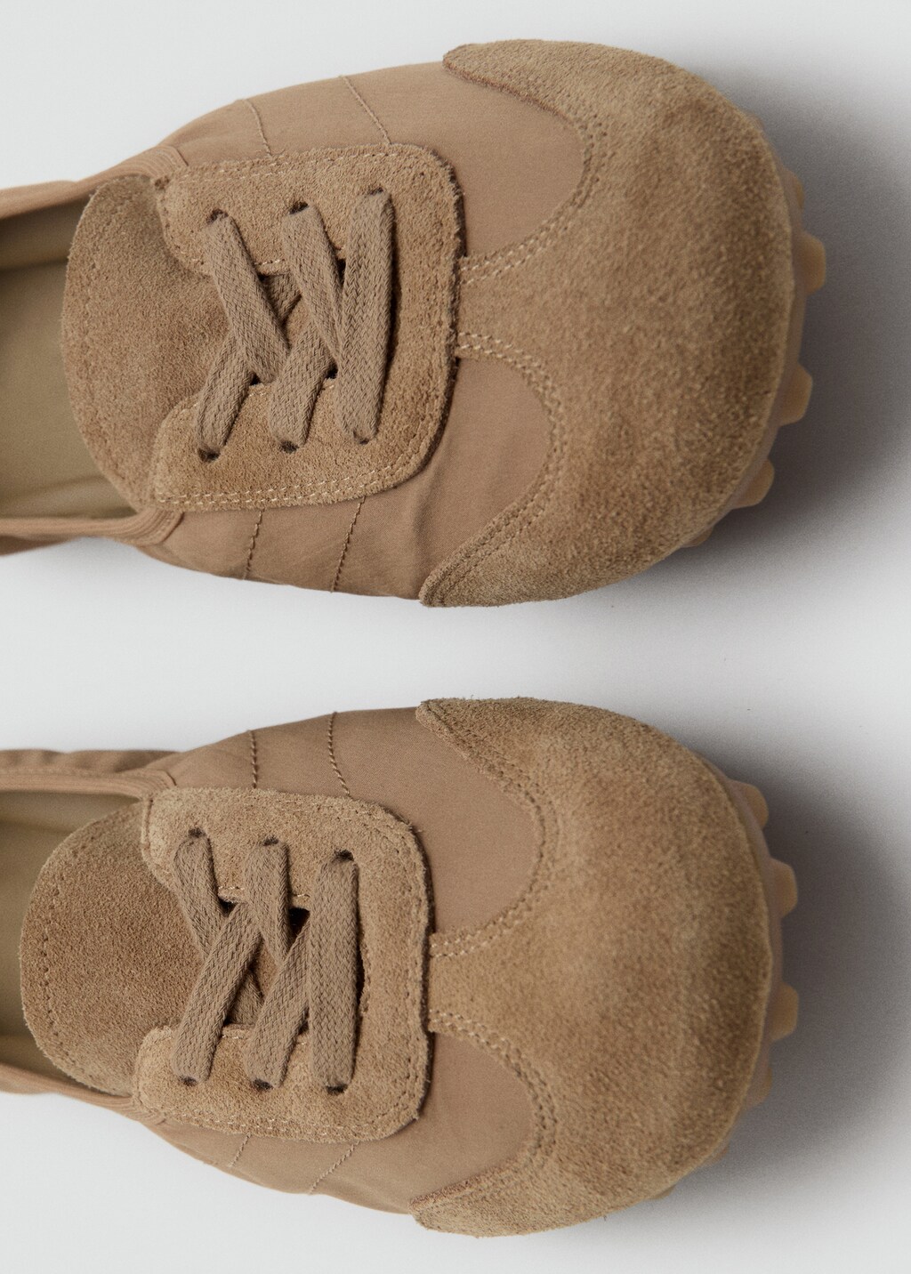 Mango Mixed suede trainers