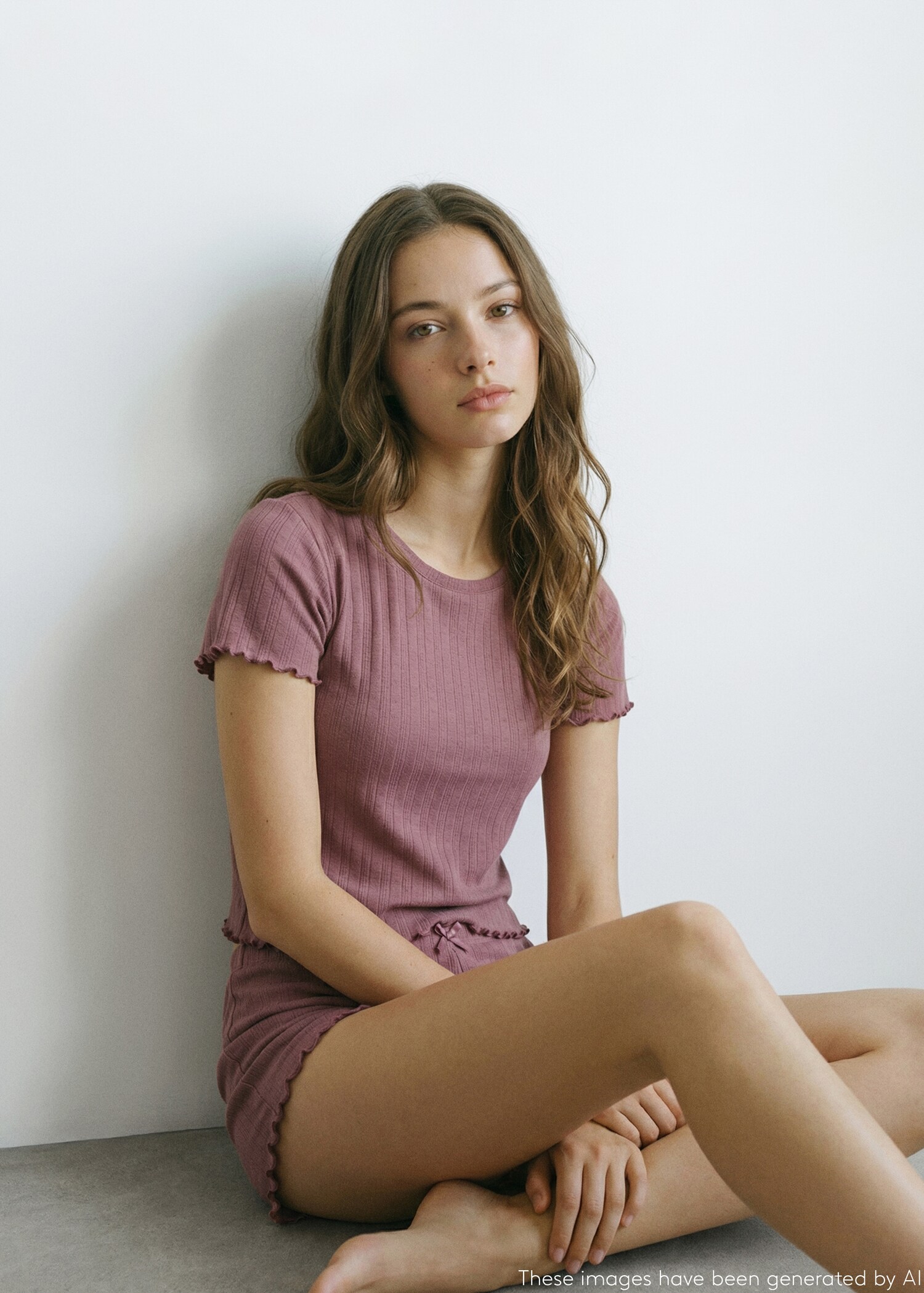 Pyjama court en coton - Plan moyen