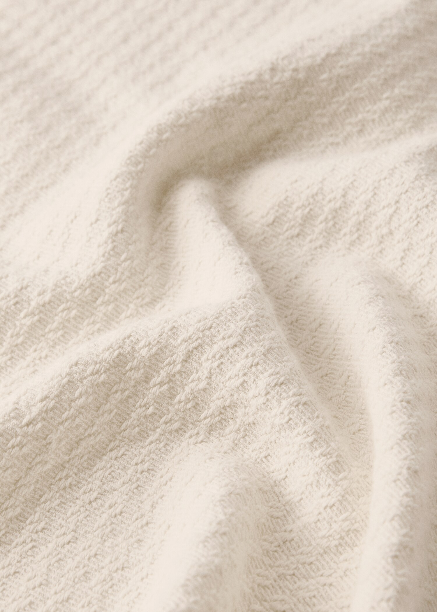Jacquard cotton cot bedspread with ruffle - Details of the article 1