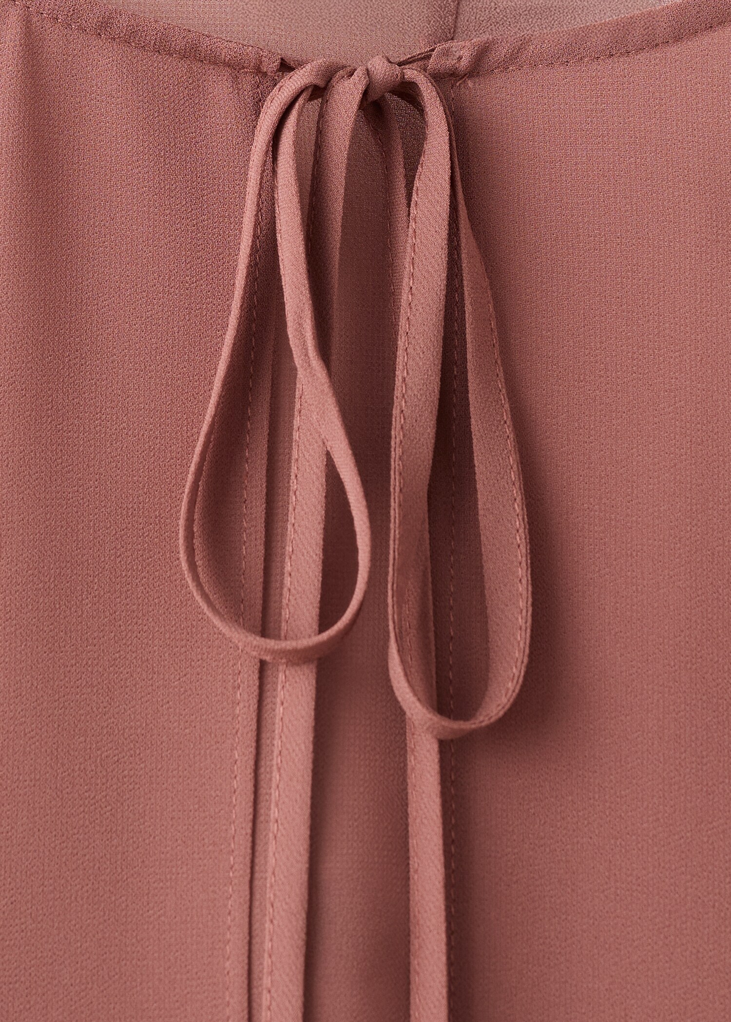 Long cape with tie zip - Details of the article 8