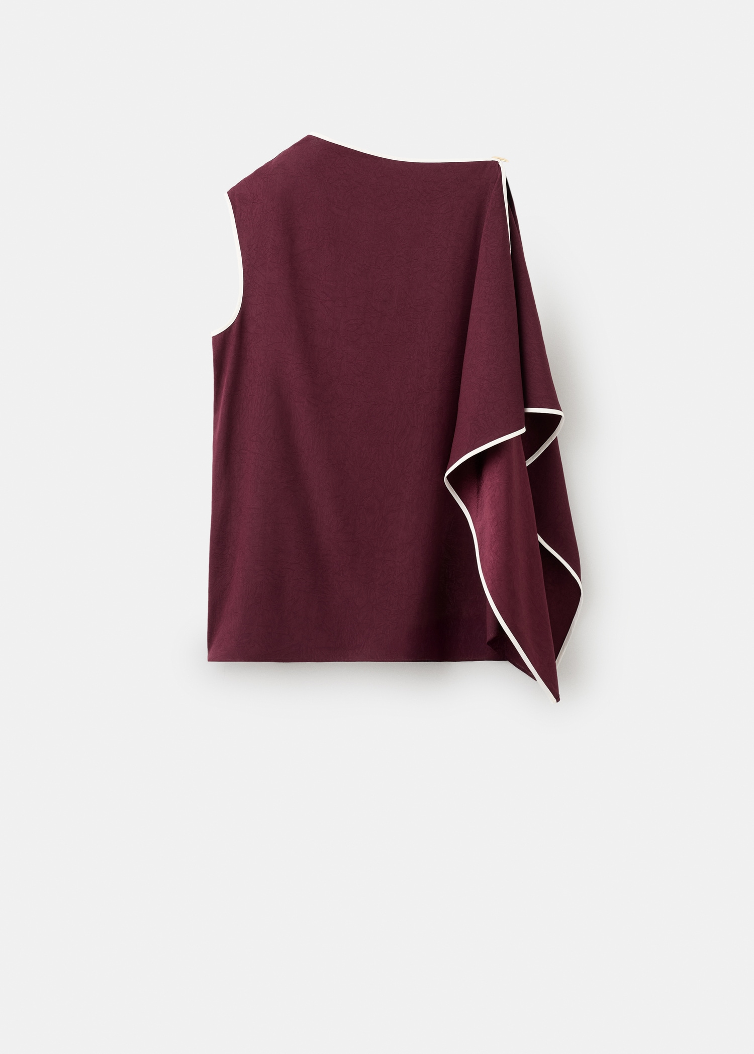 Ruffle asymmetric blouse - Article without model