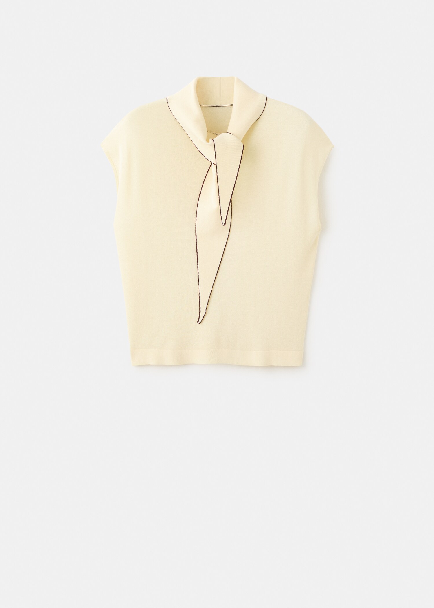 Knitted top with scarf detail - Artigo sem modelo