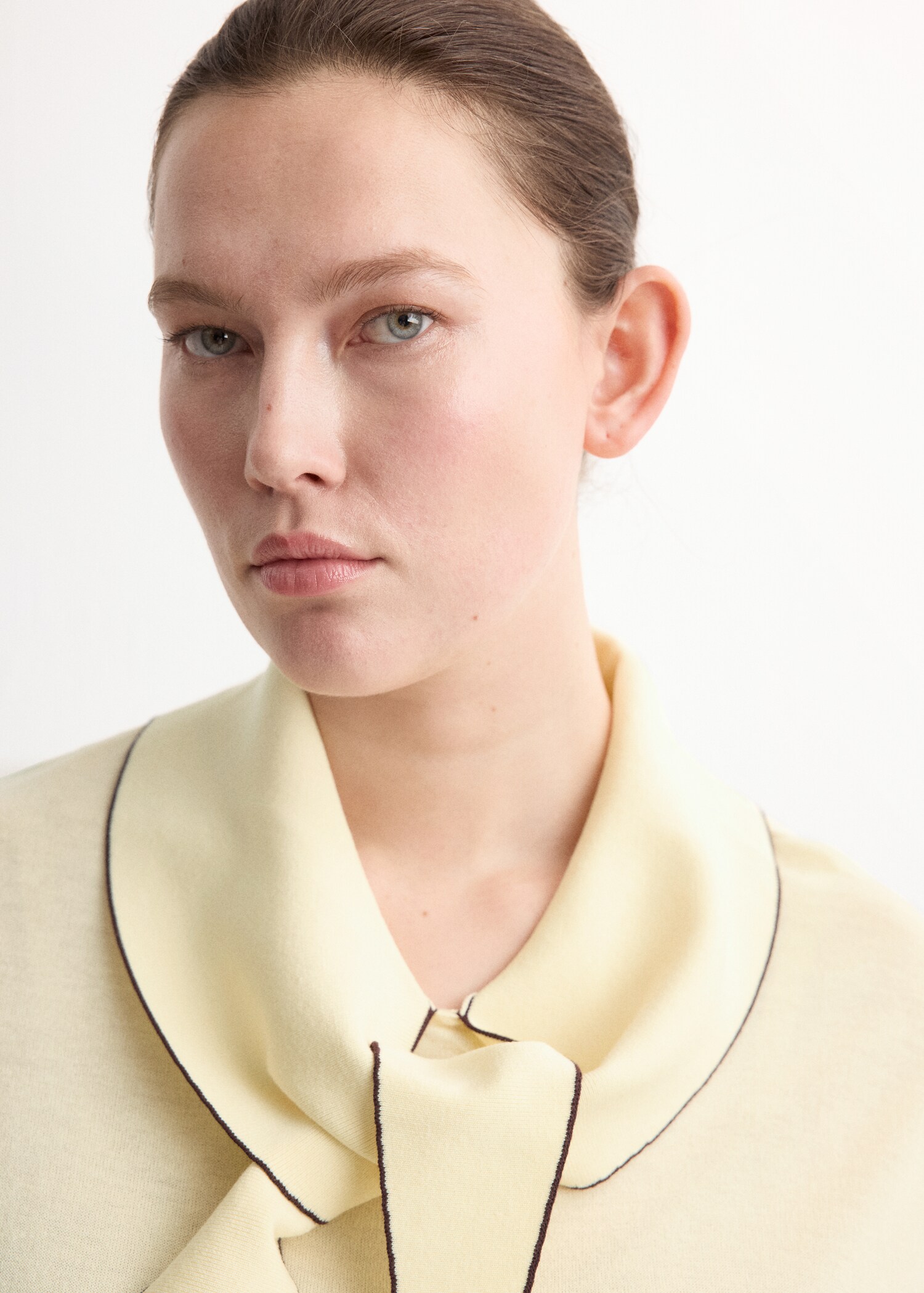 Knit top with scarf detail - Details of the article 4