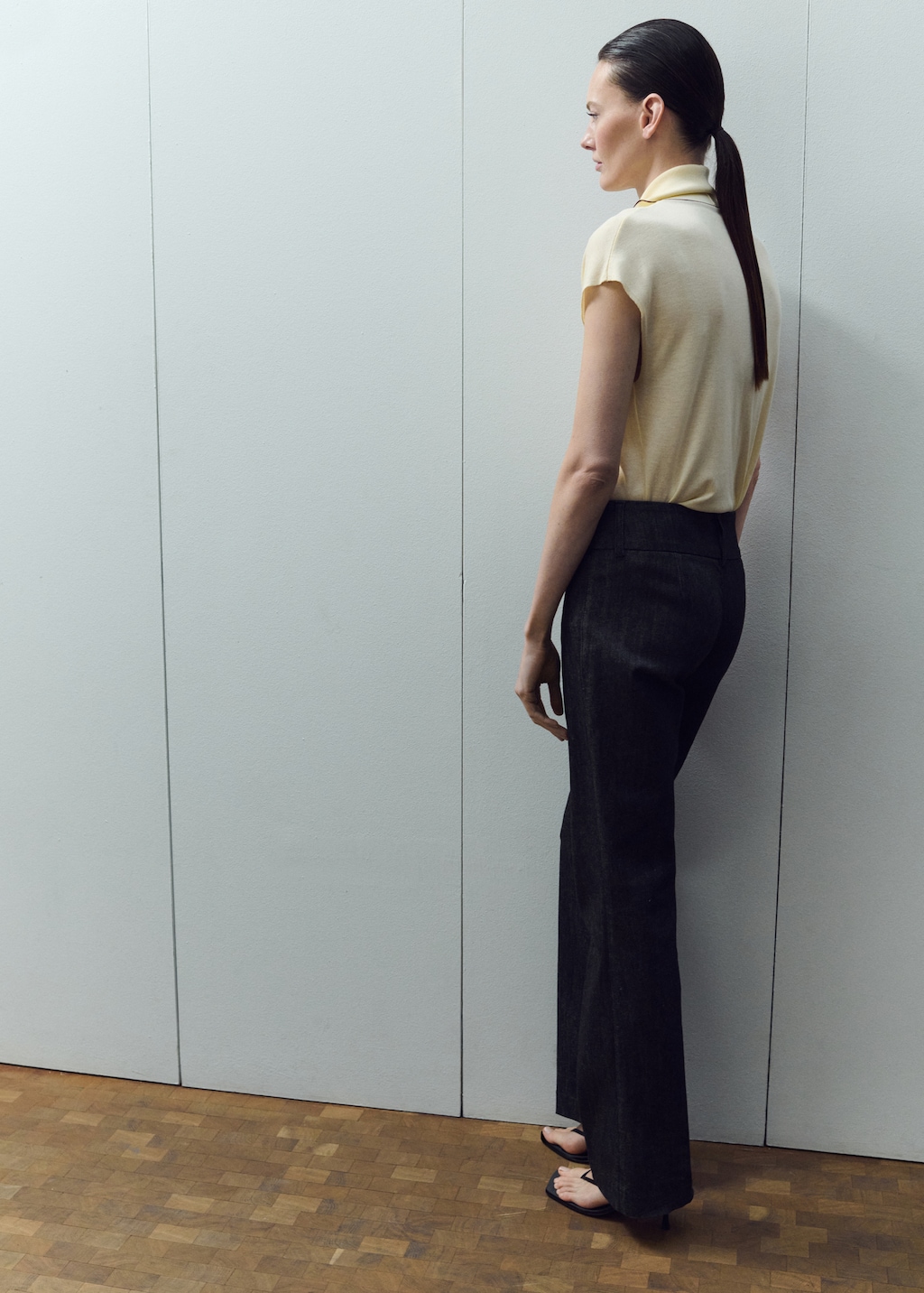 Mango Knit top with handkerchief detail