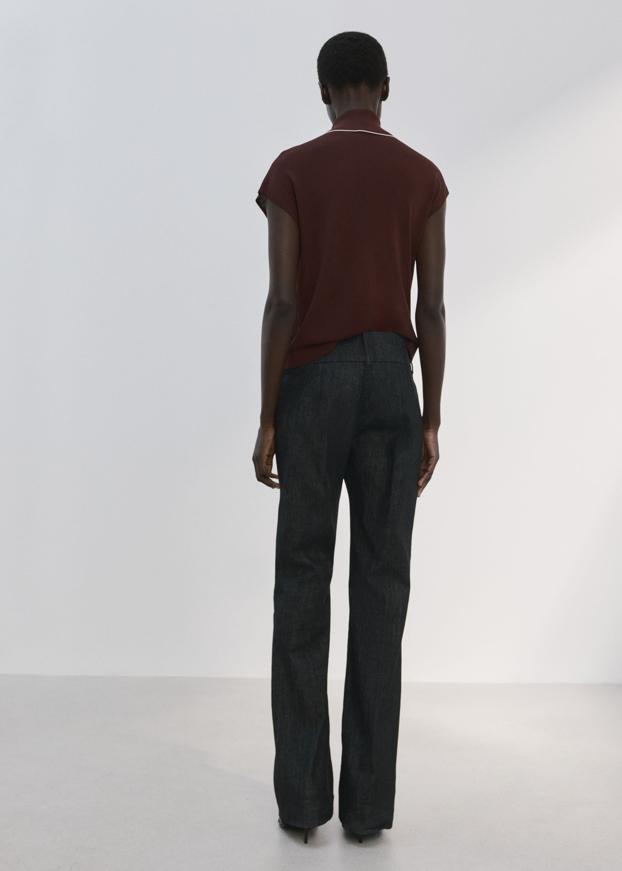 Top bert - Verso de l’article, Chocolat. Ref: 27084083-00.