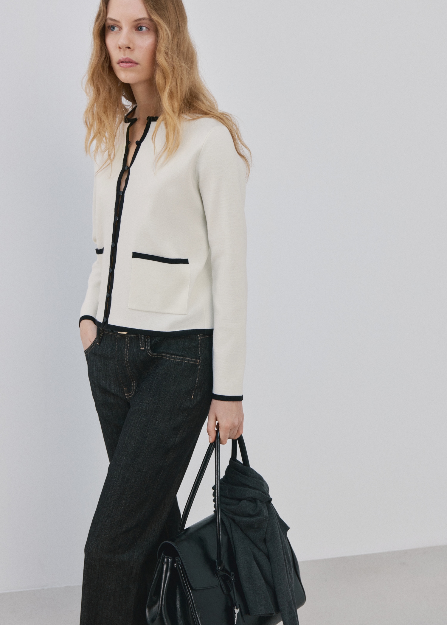 Veste maille liserés contrastants - Détail de l'article 2