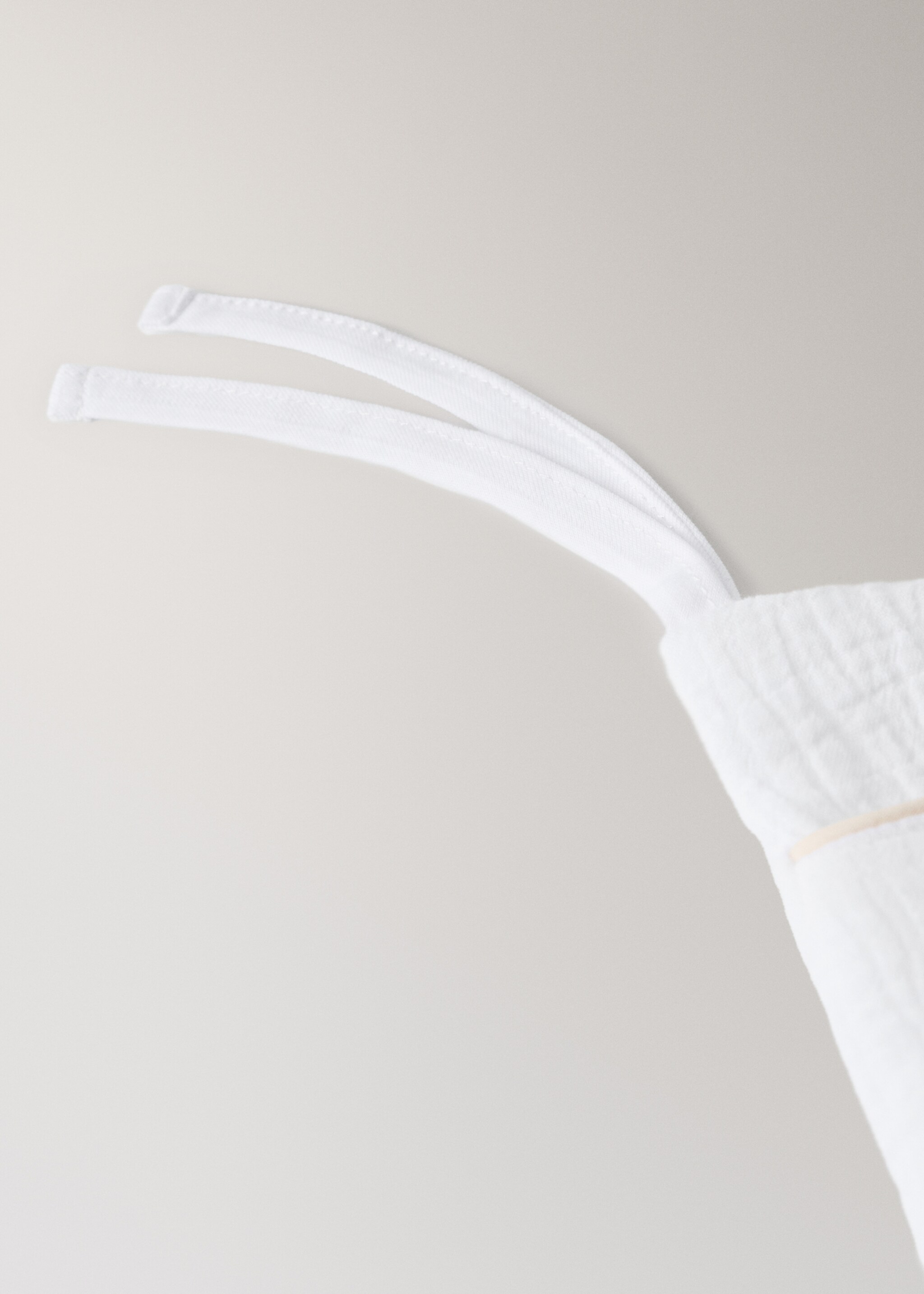 Cotton gauze children's organiser - Details of the article 2, White. Ref: 27084086-00.