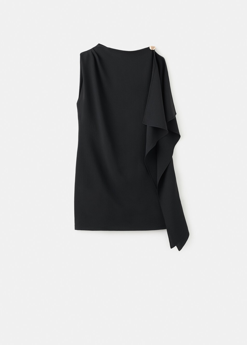 Short asymmetrical sleeve dress - image 5