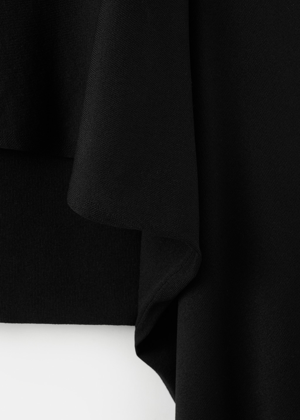 Mango Round neck knitted cape