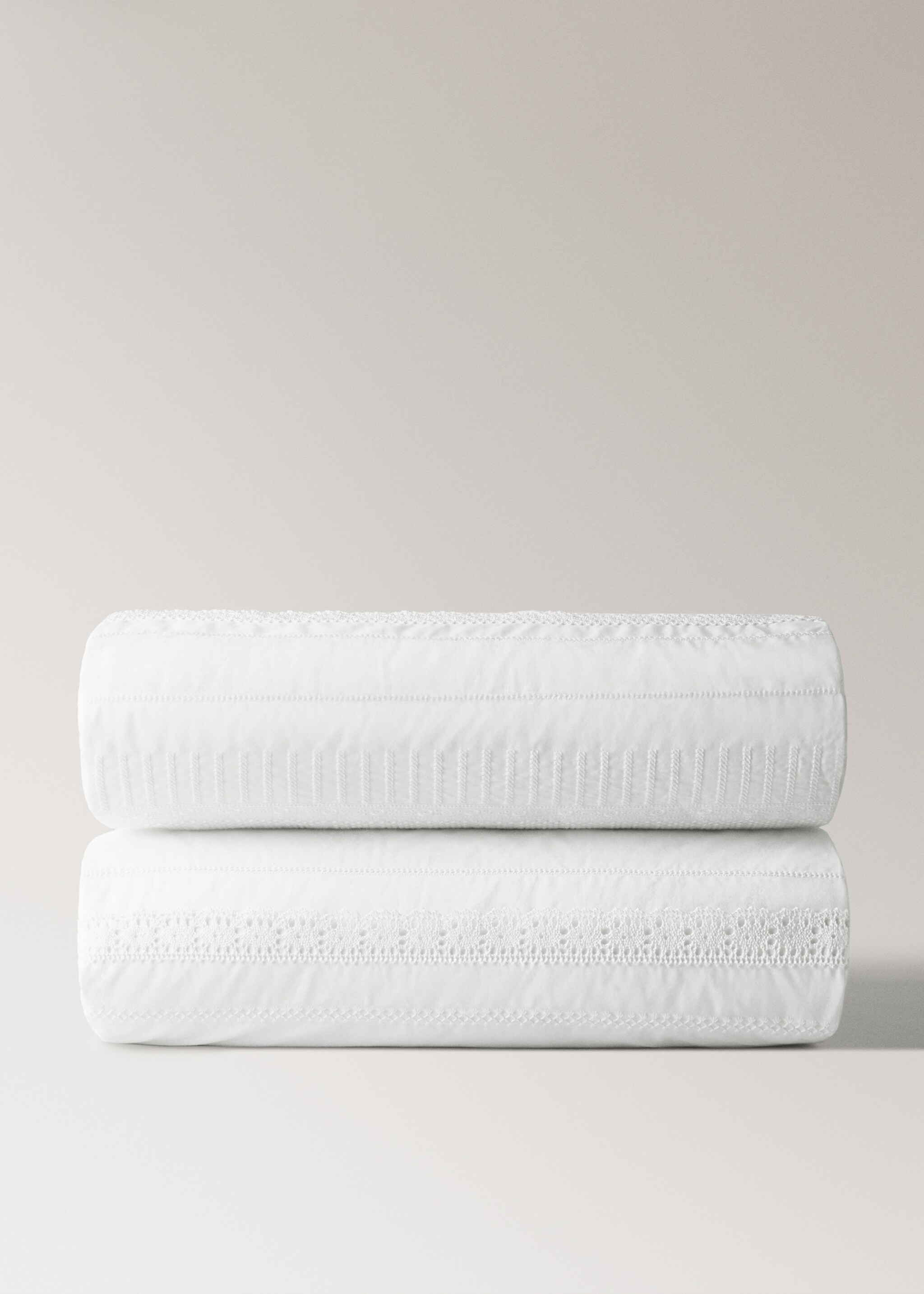 Edredó minibressol cotó brodat - Article sense model, Blanc. Ref: 27084089-00.