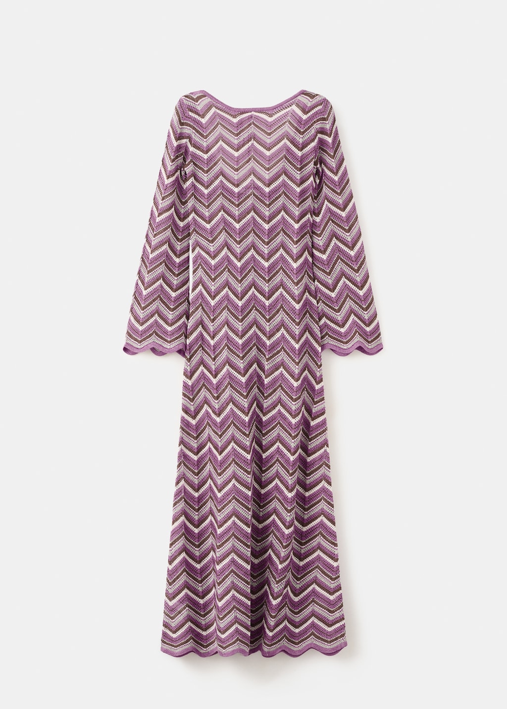 Long flared knitted dress