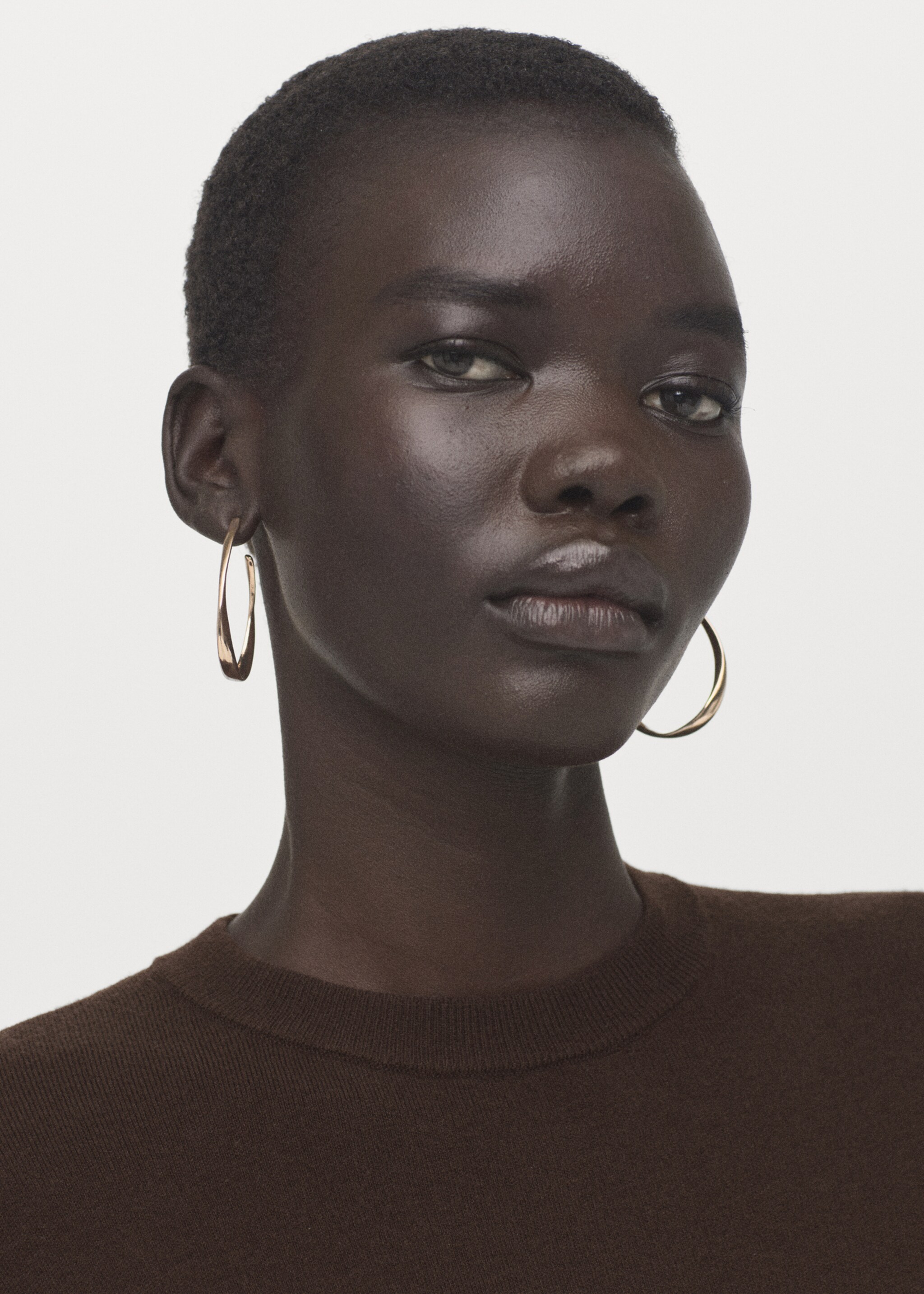 Pull en jersey combiné avec dentelle - Détail de l'article 2, Chocolat. Ref: 27084092-00.