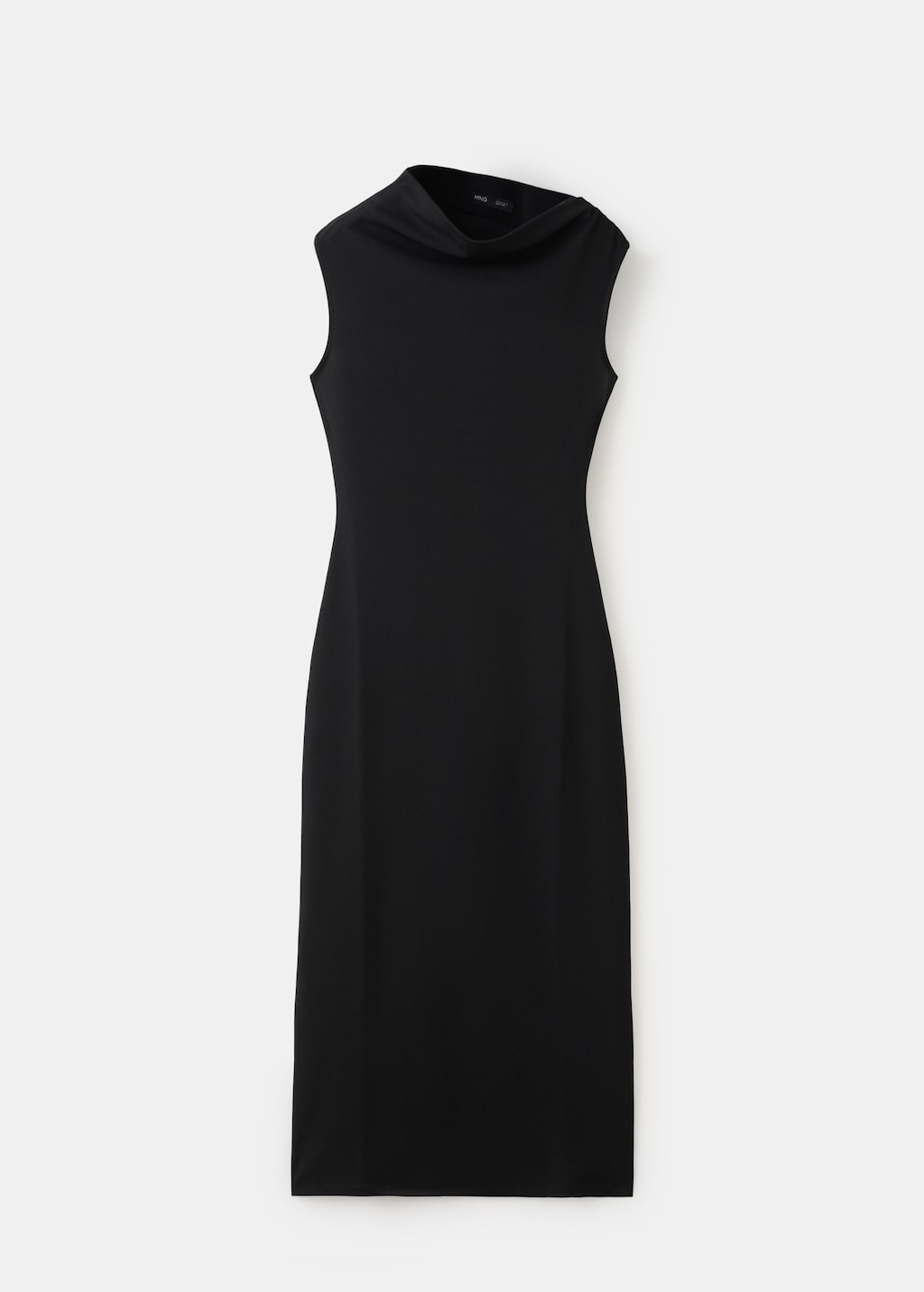 Mango Asymmetrical-neck midi-dress