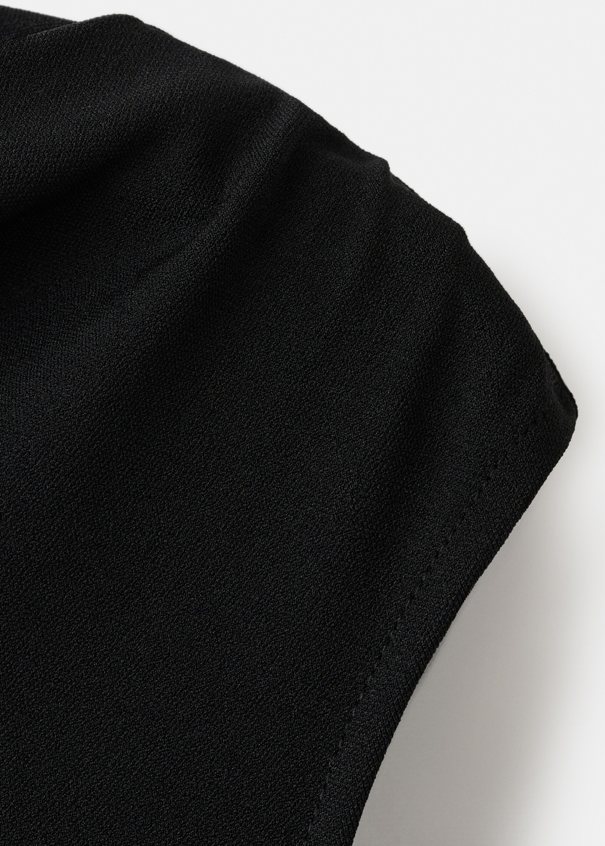 Asymmetrical midi-dress - Details of the article 0, Black. Ref: 27084098-00.