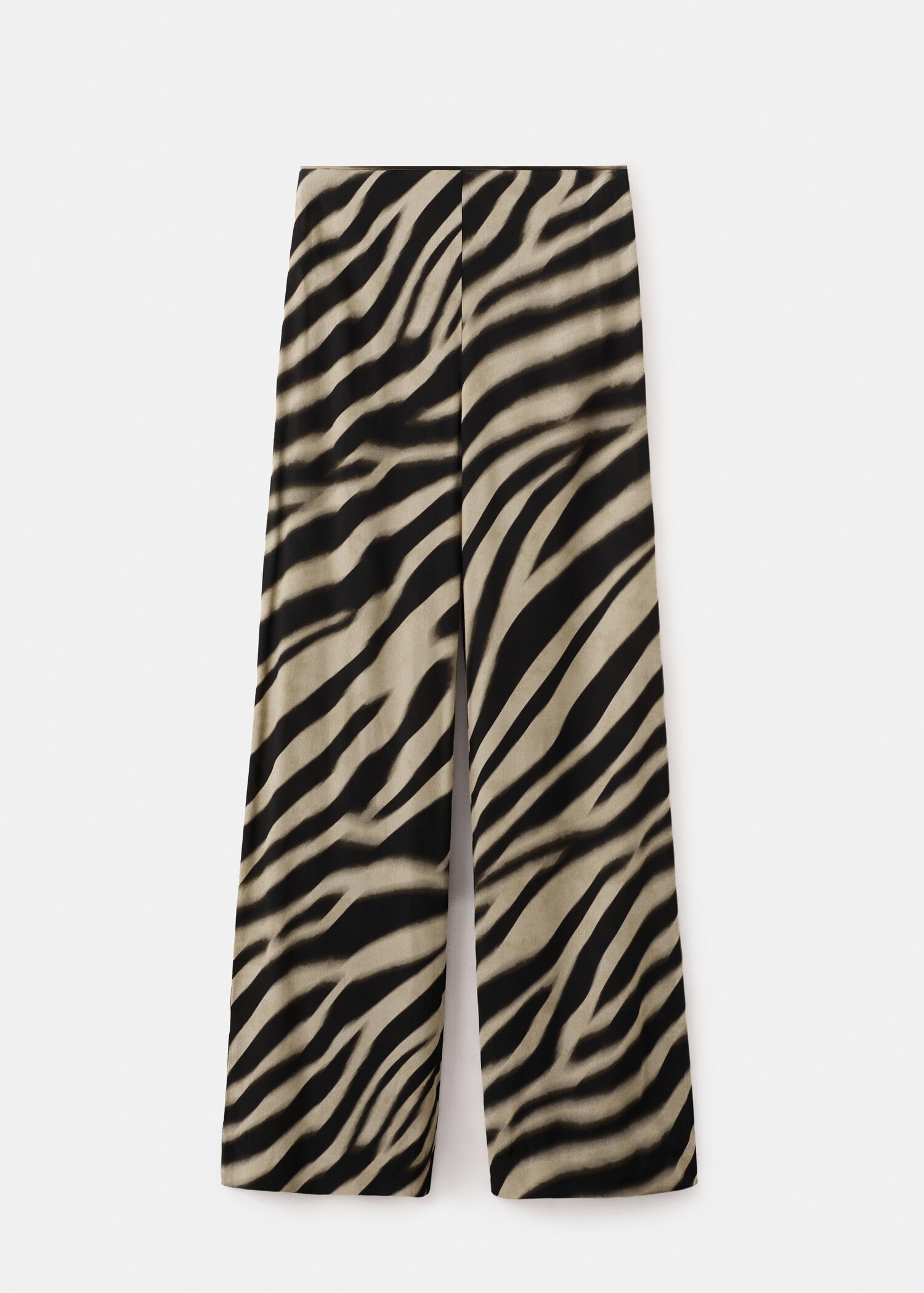 Rechte broek met zebraprint - Artikel zonder model