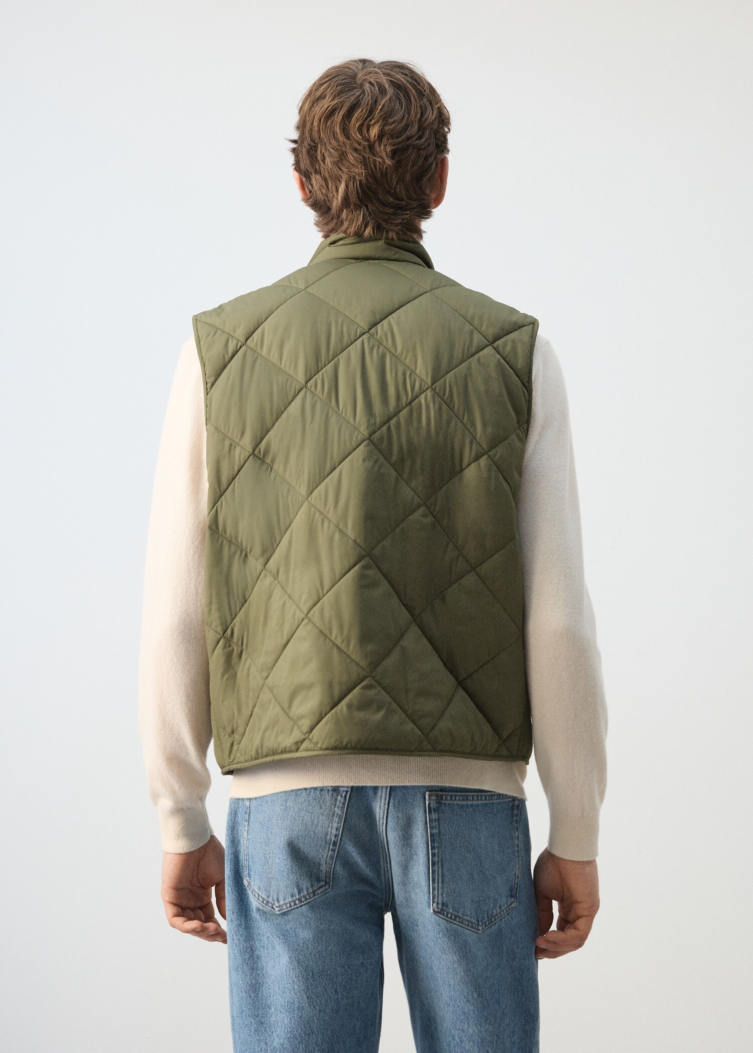 Lichte waterafstotende bodywarmer - Achterkant van het artikel