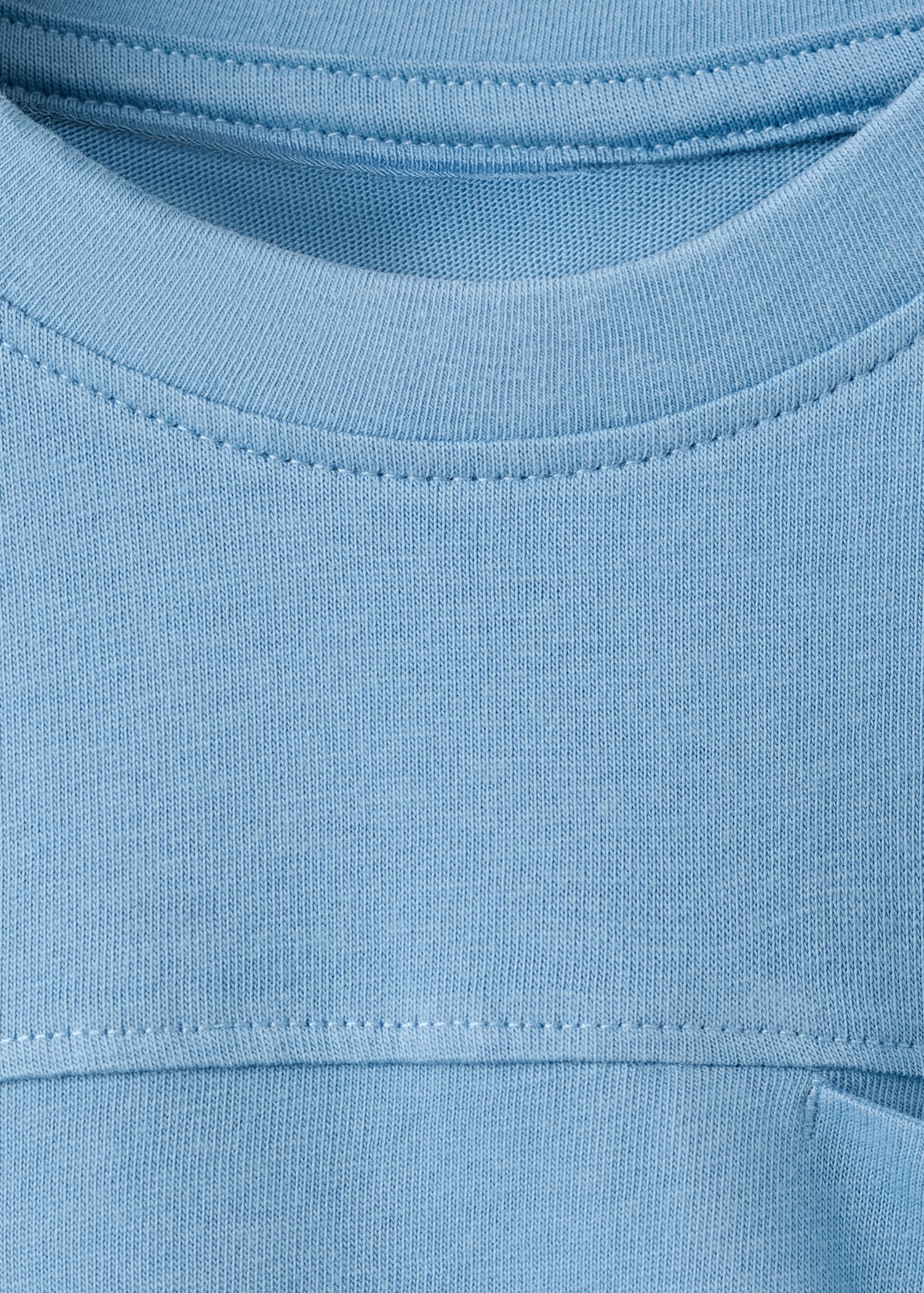 Basic pocket T-shirt - Details of the article 8, Blue. Ref: 27084407-00.