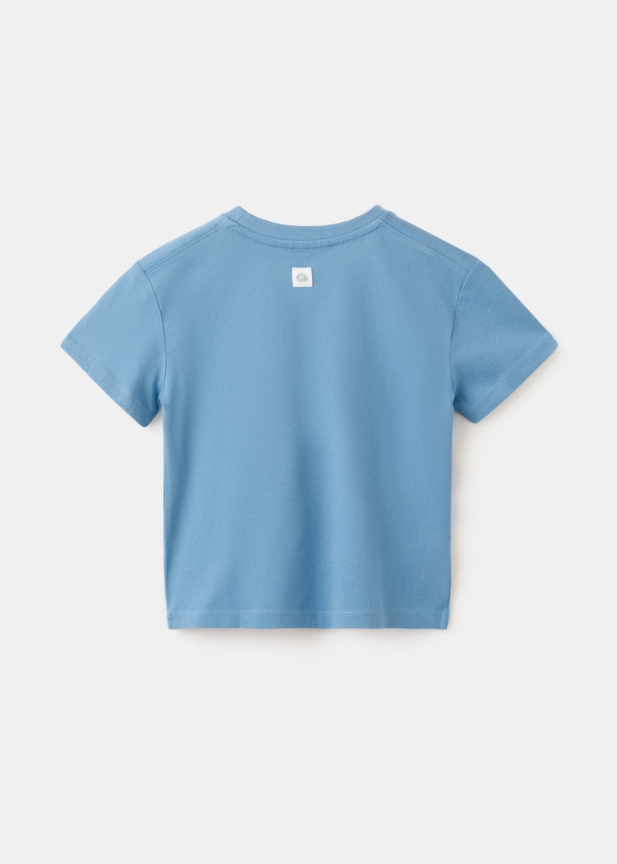 Basic pocket T-shirt - Reverse of the article, Blue. Ref: 27084407-00.