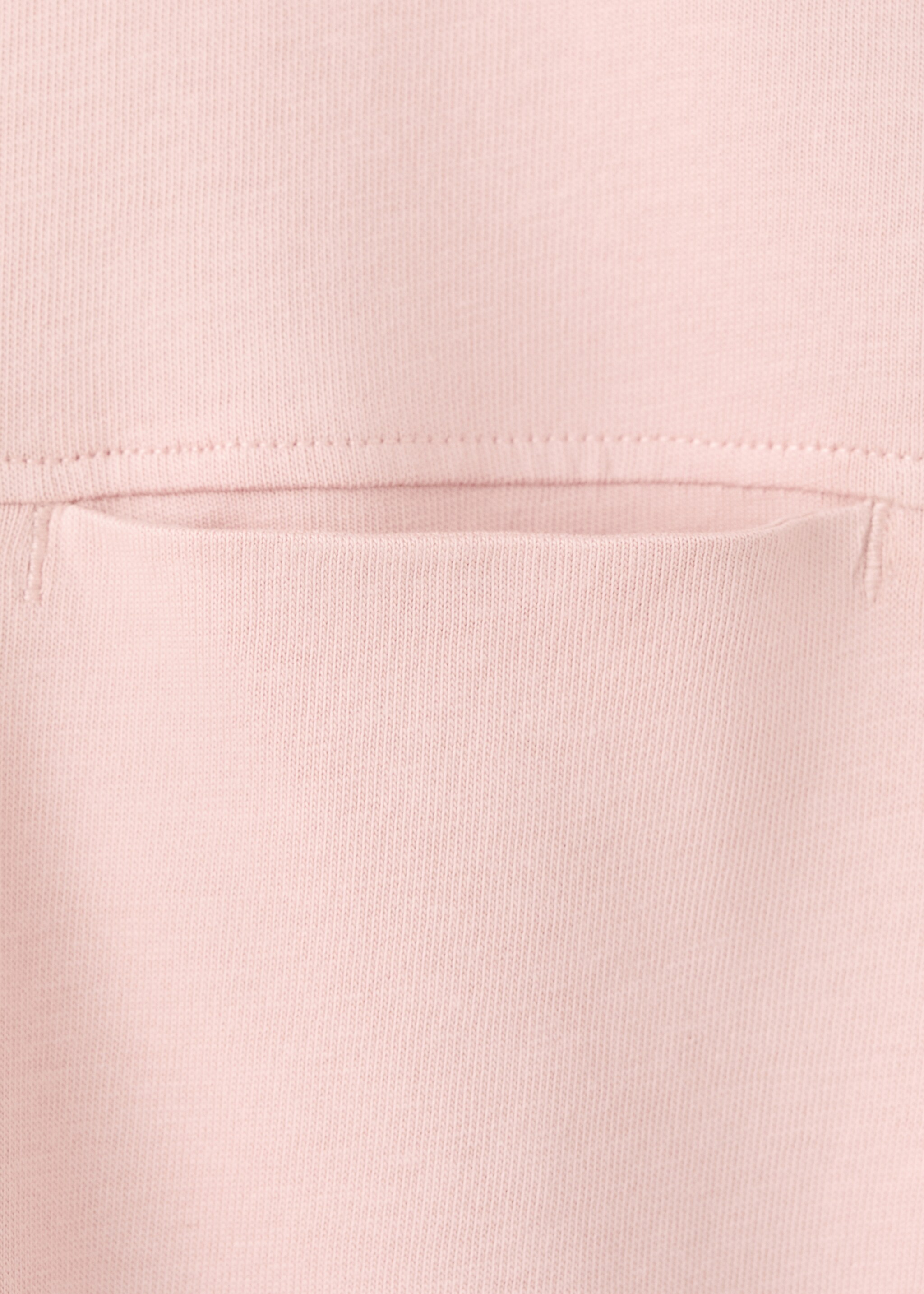 Basic pocket t-shirt - Details of the article 8, Pale Pink. Ref: 27084407-00.