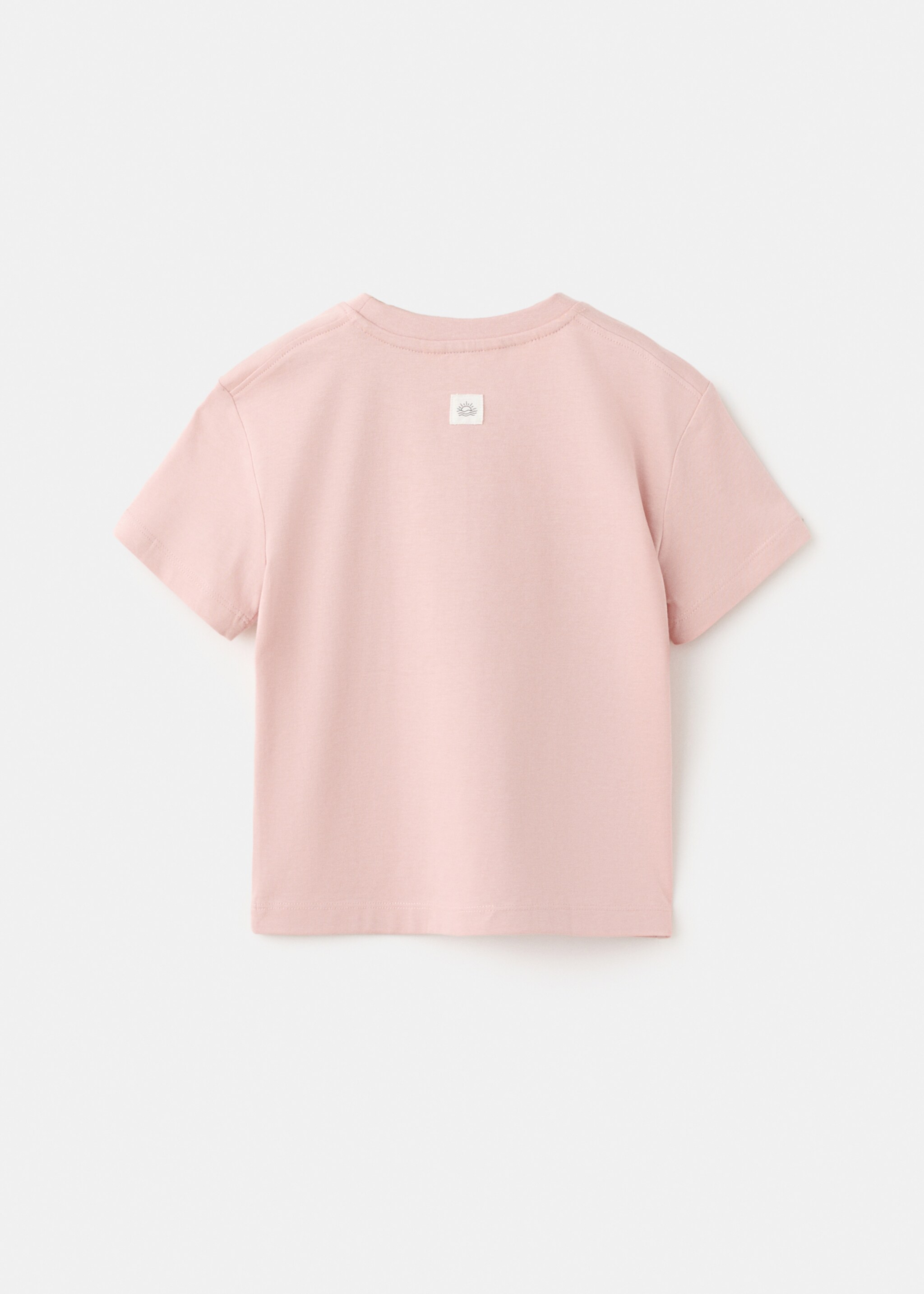 Basic pocket t-shirt - Reverse of the article, Pale Pink. Ref: 27084407-00.