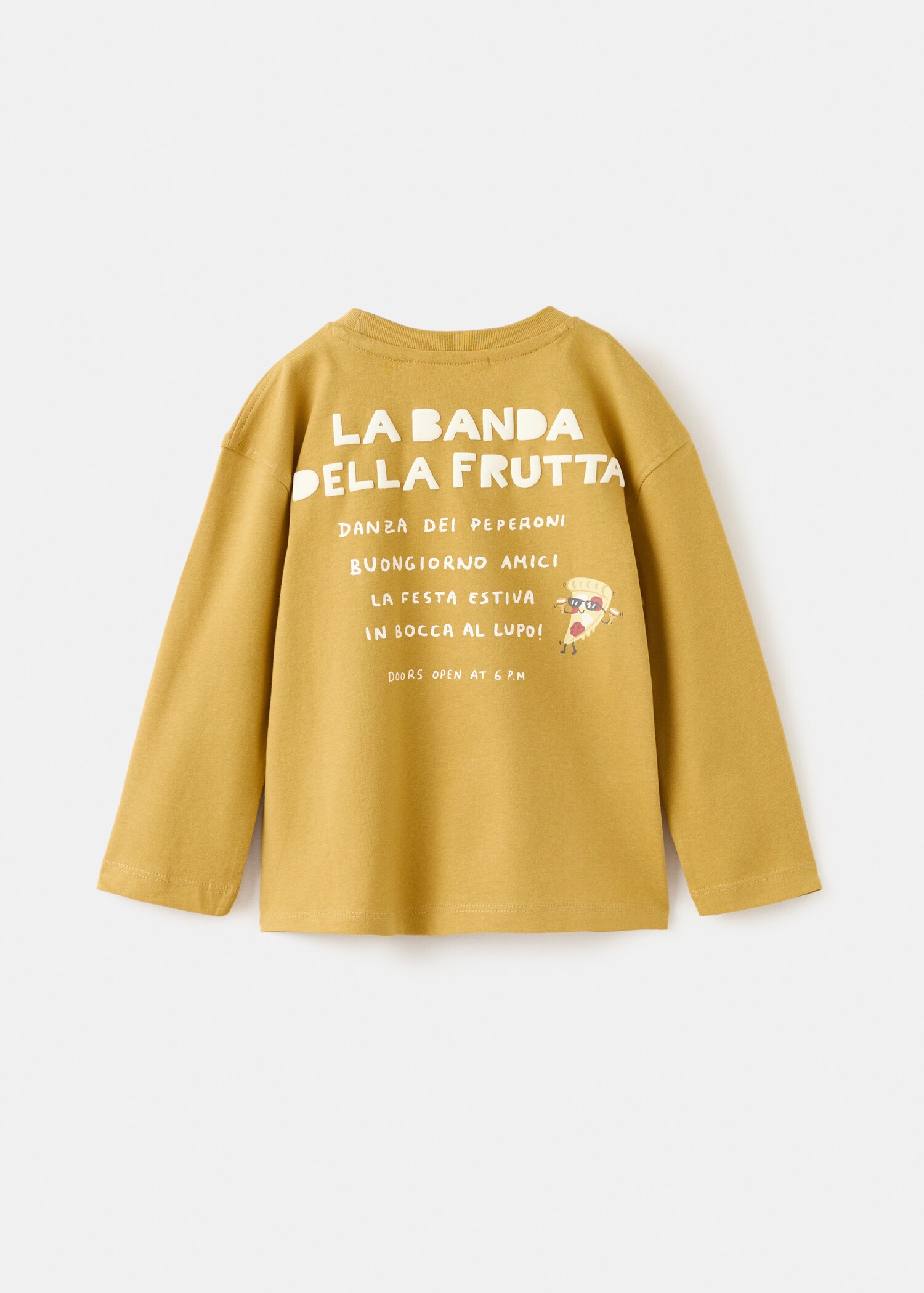 Camiseta algodón estampado dibujo - Reverso del artículo