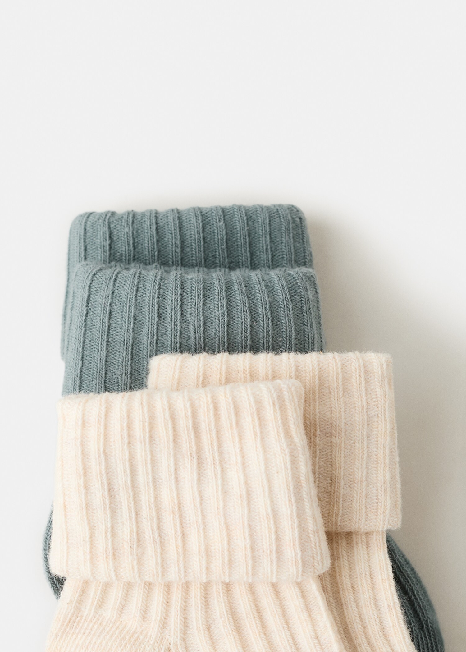 2 pack ribbed socks - Reverse of the article