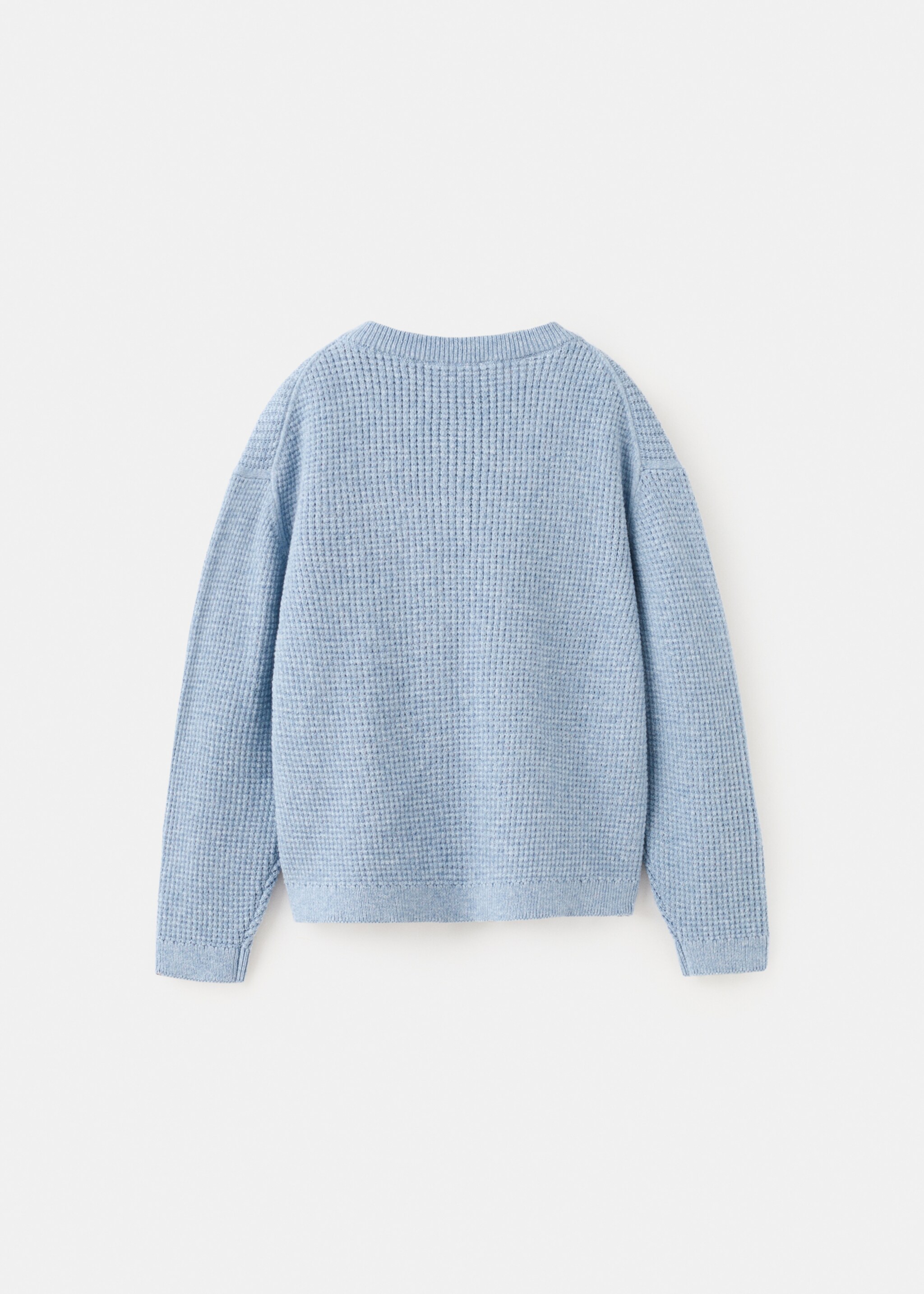 Jersey punto detalle botones - Reverso del artículo, Azul. Ref: 27084417-00.