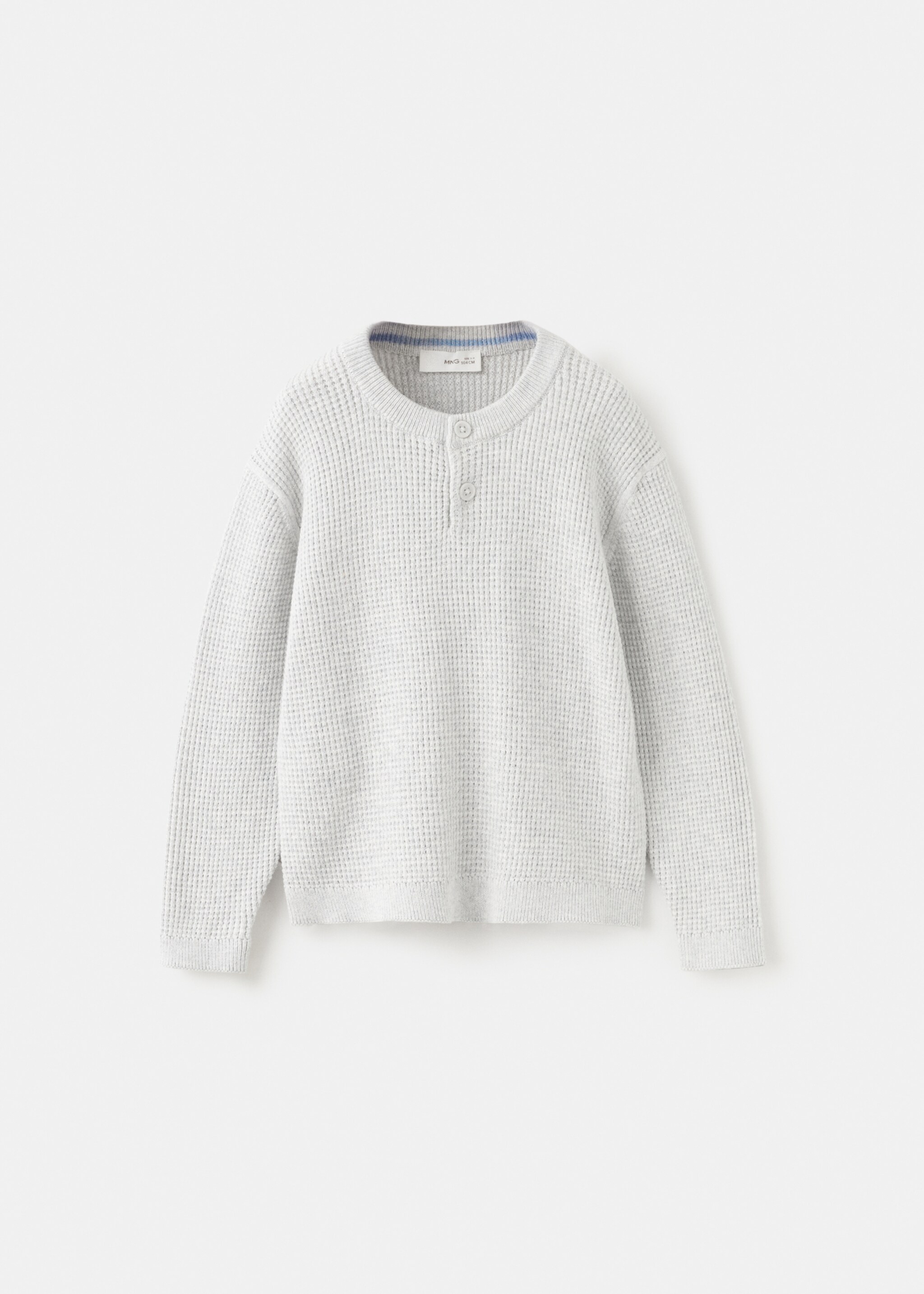 Jersey punto detalle botones - Artículo sin modelo, Gris claro vigoré. Ref: 27084417-00.
