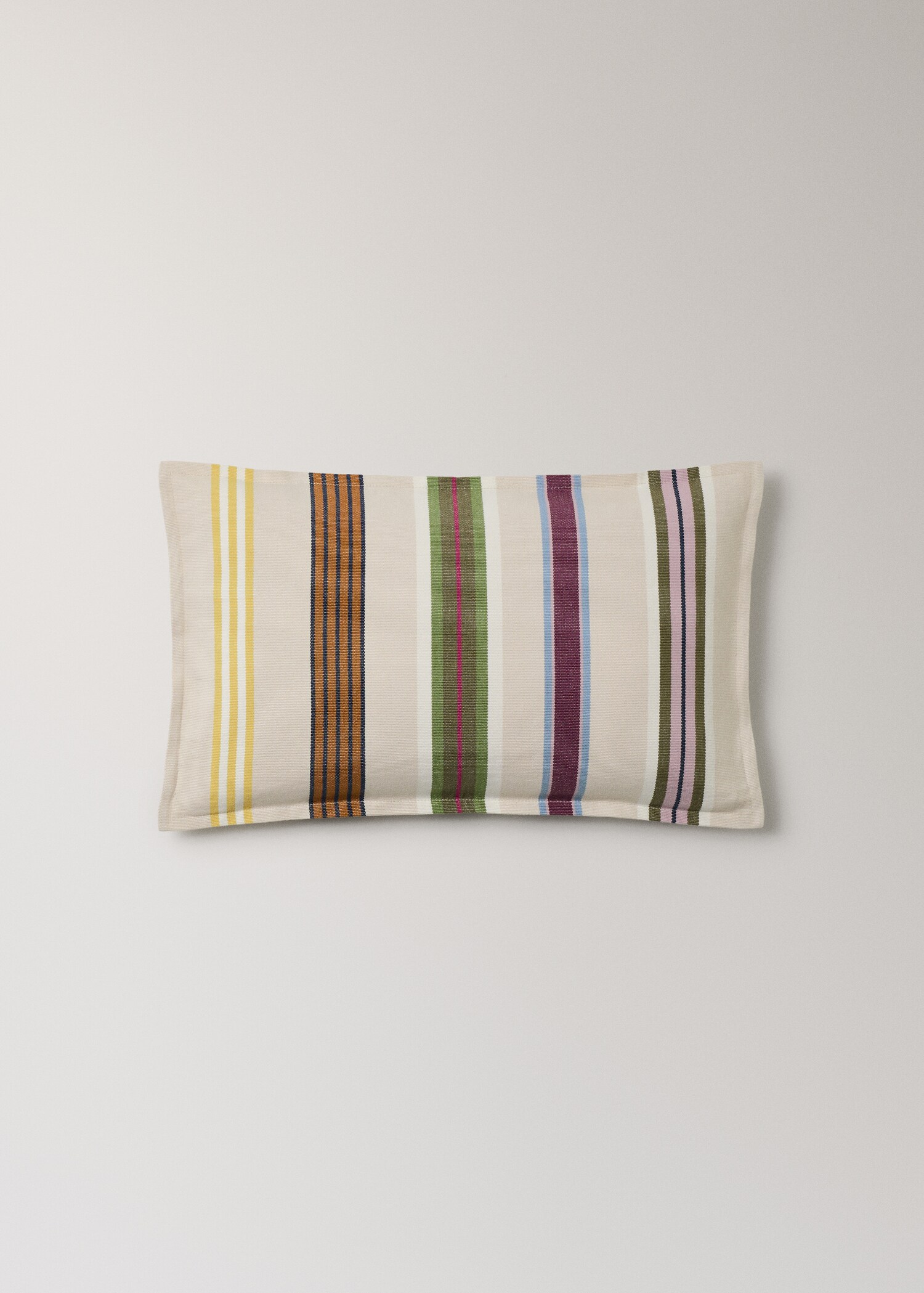 Multi-stripe cushion cover with piping 30x5 cm - Article without model