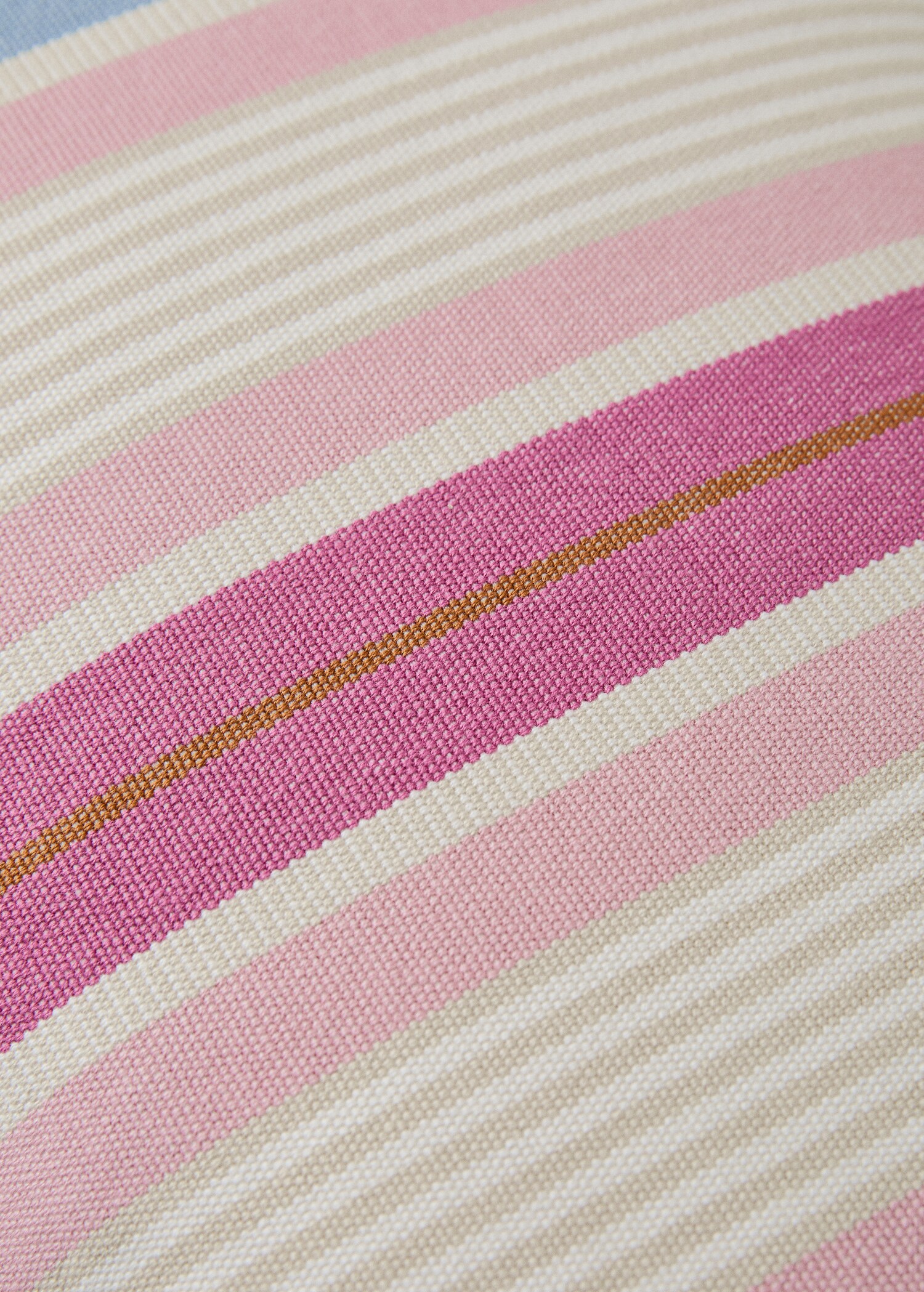 Multi-stripe cushion cover with piping 30x5 cm - Details of the article 3