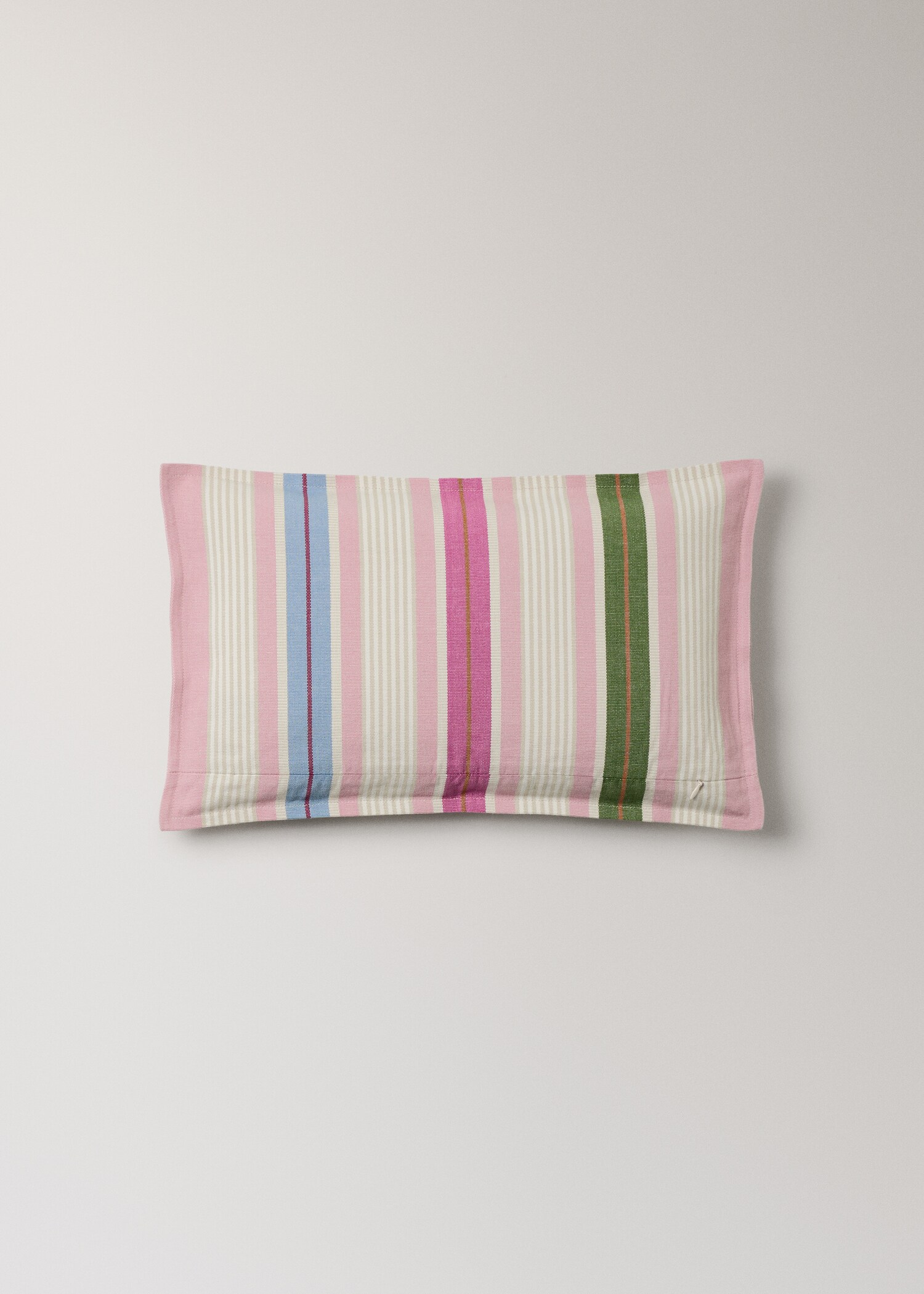 Multi-stripe cushion cover with piping 30x5 cm - Details of the article 4