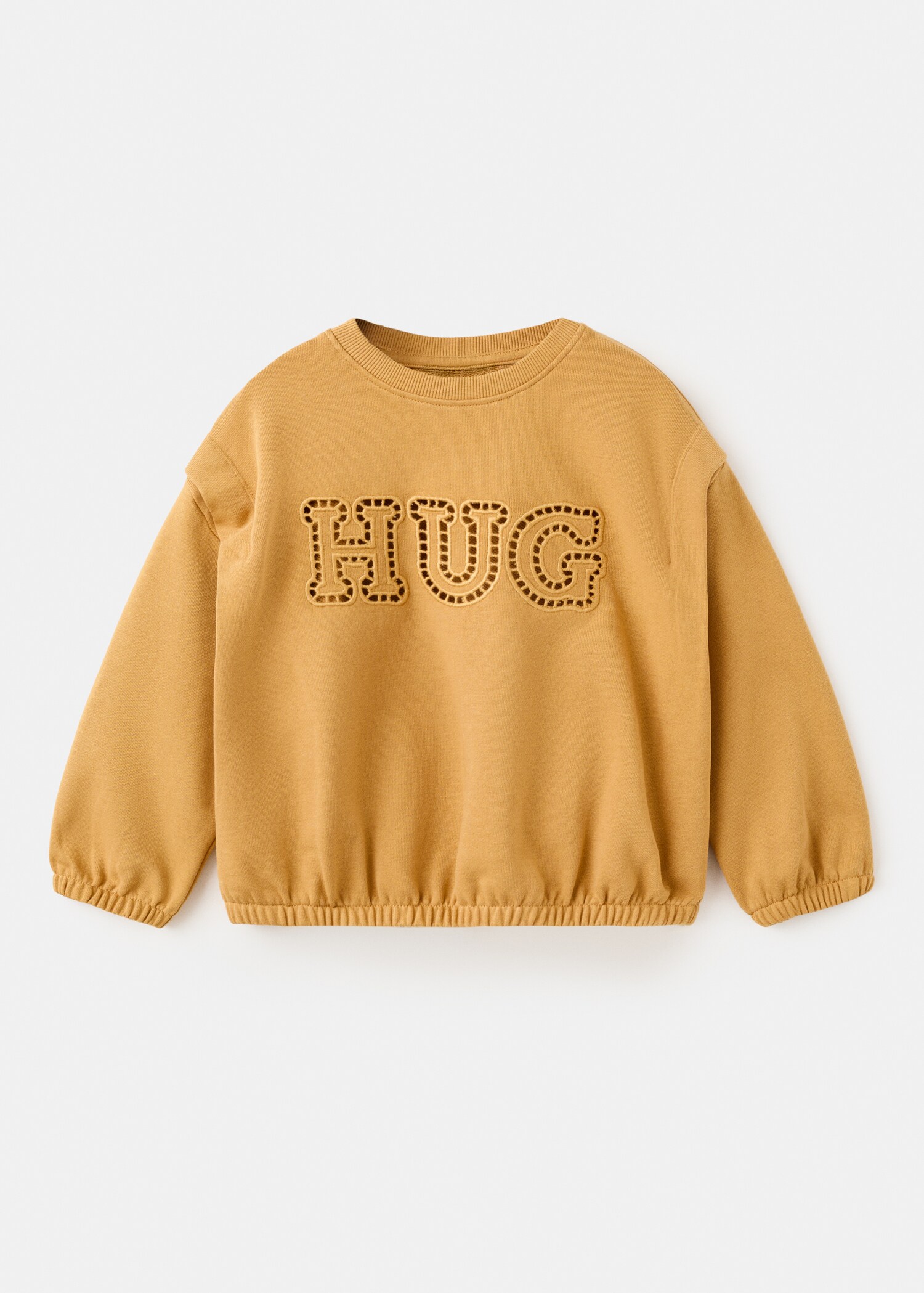 Sudadera algodón texto bordado - Artículo sin modelo