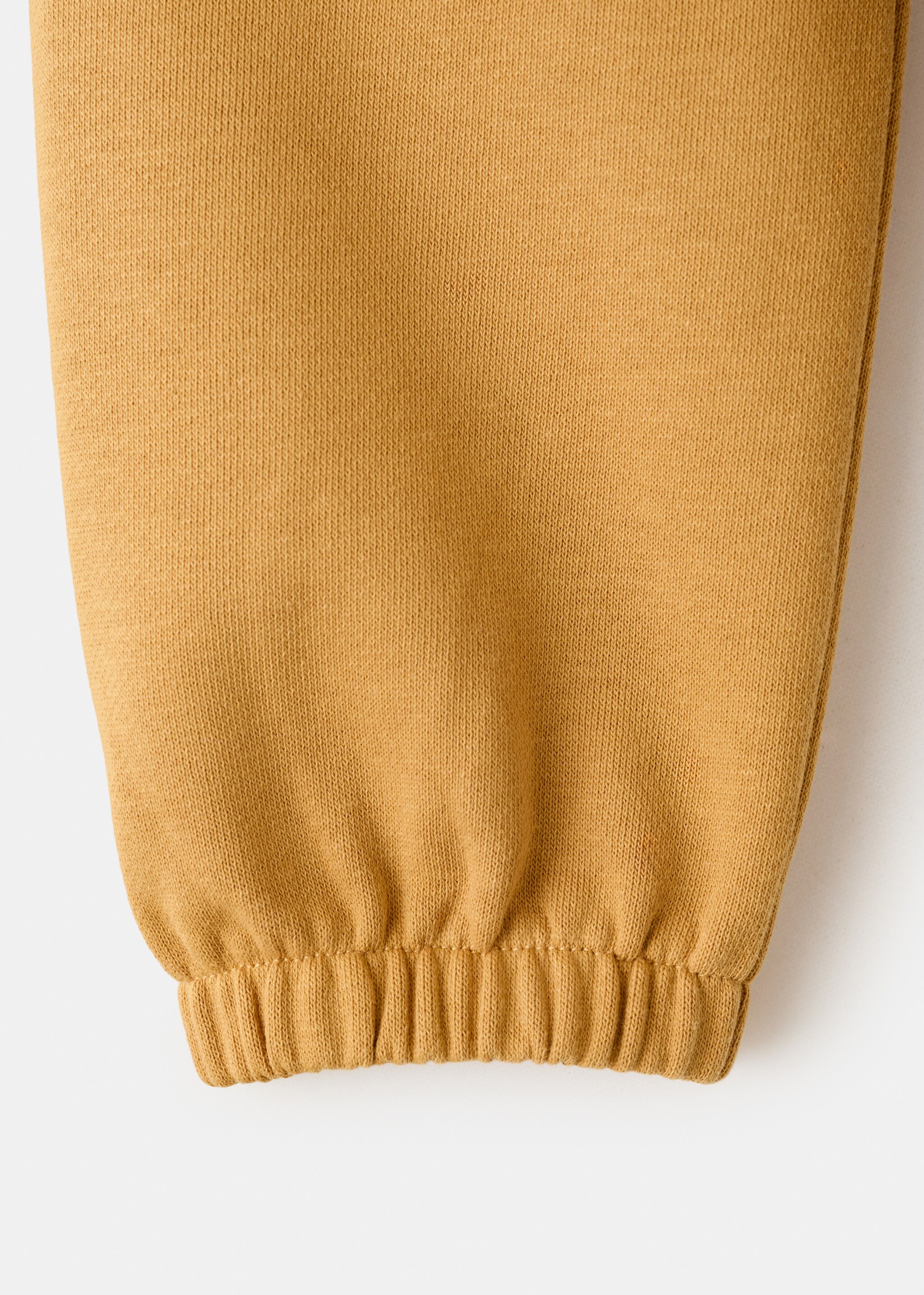 Sudadera algodón texto bordado - Detalle del artículo 0, Ocre. Ref: 27084421-00.