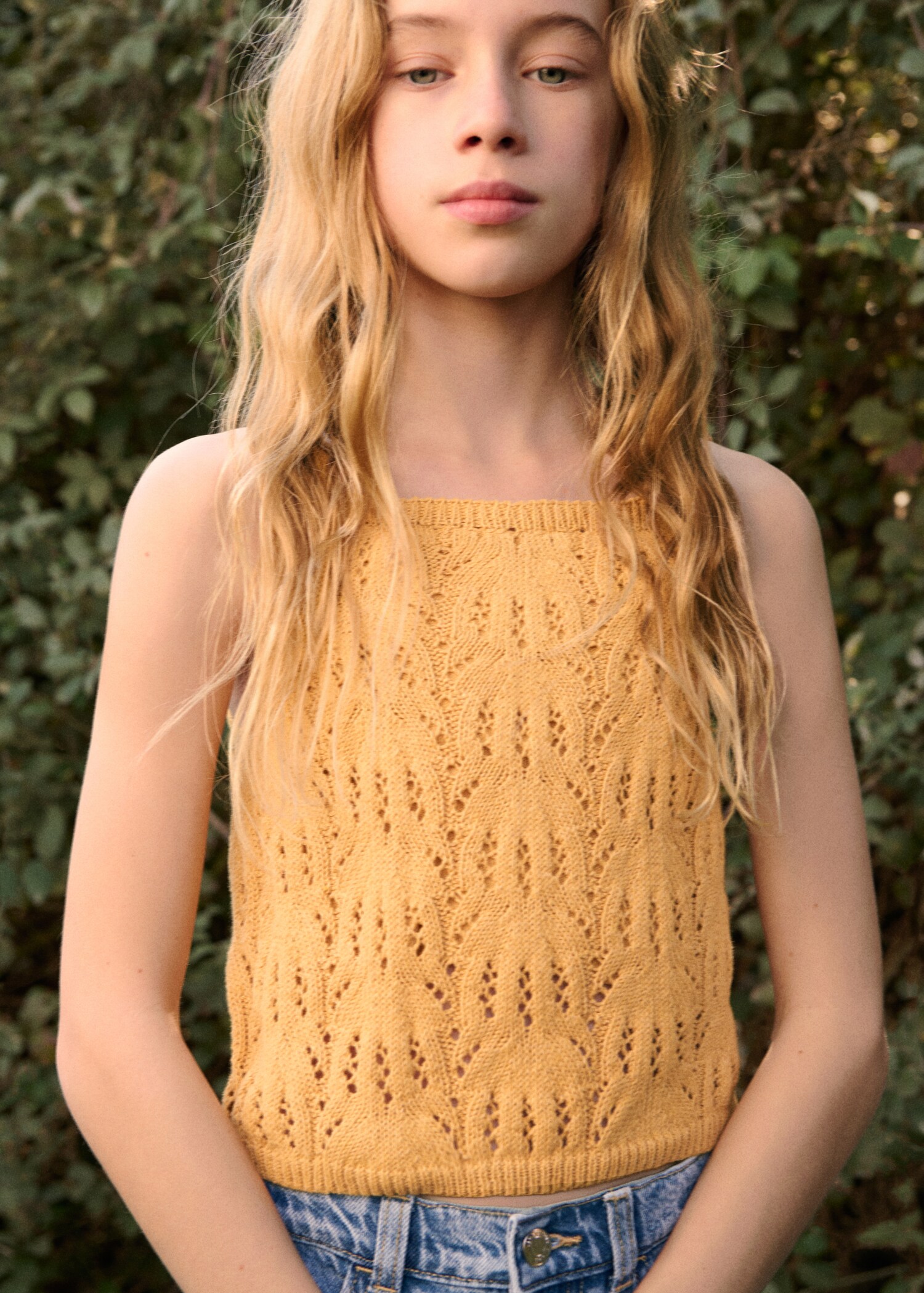 Openwork knit top - Details of the article 5