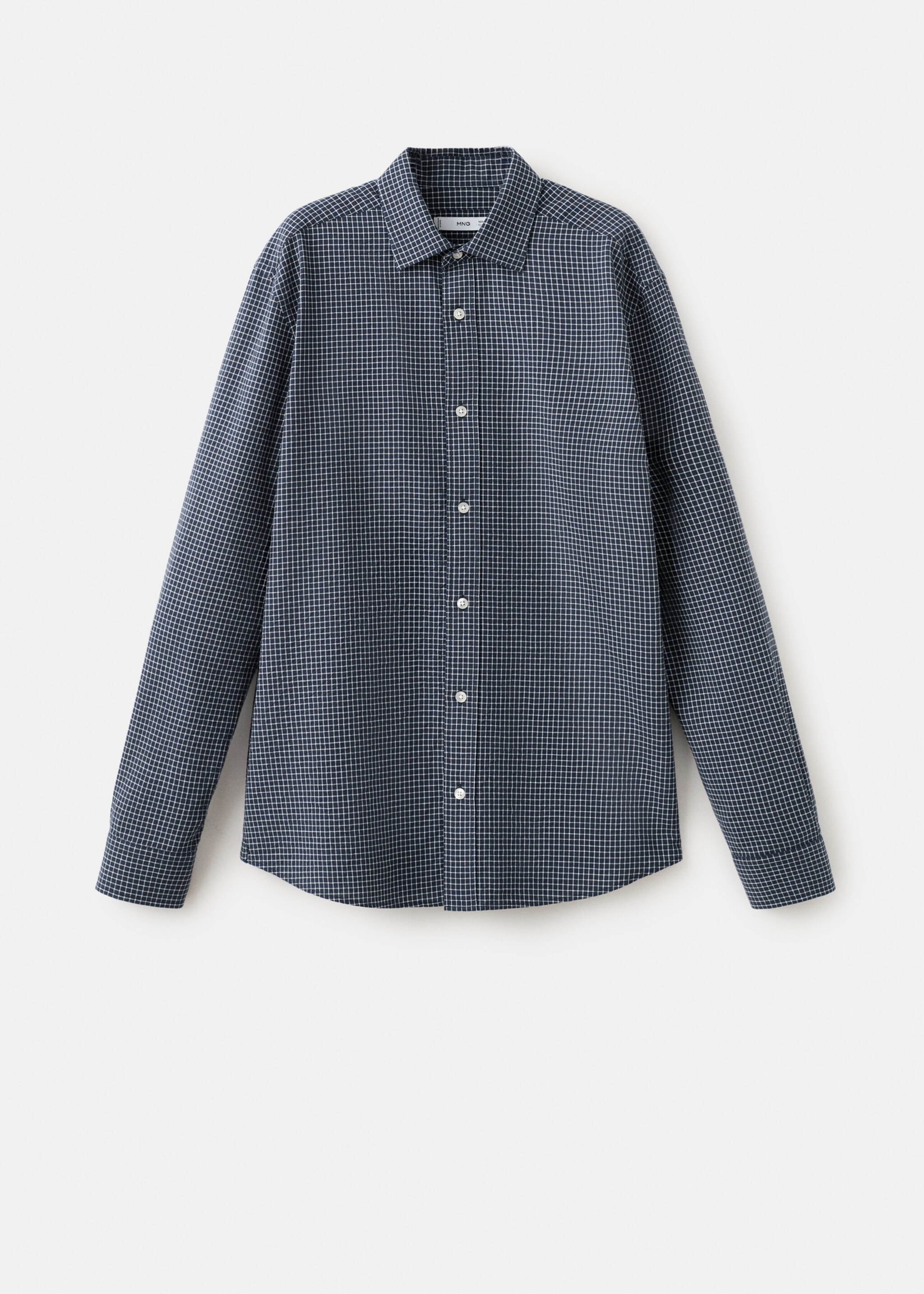 Camisa regular fit quadres - Article sense model, Blau marí. Ref: 27084424-00.