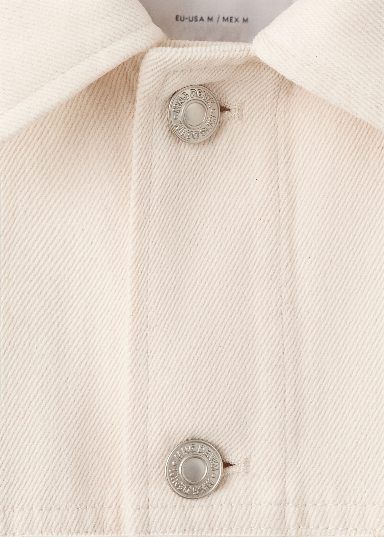 100% cotton denim jacket with pockets - Details of the article 8