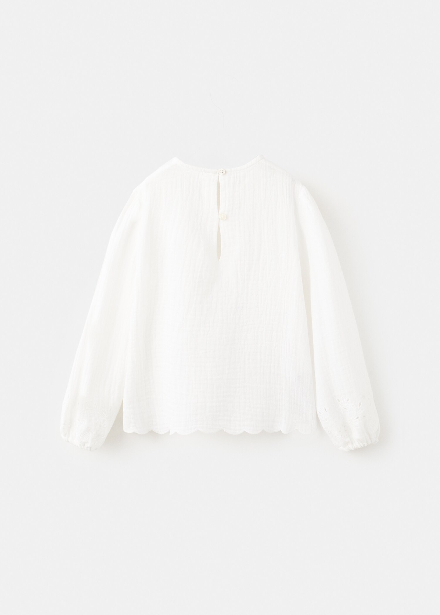 Brusa cotó detalls calats - Revers de l'article