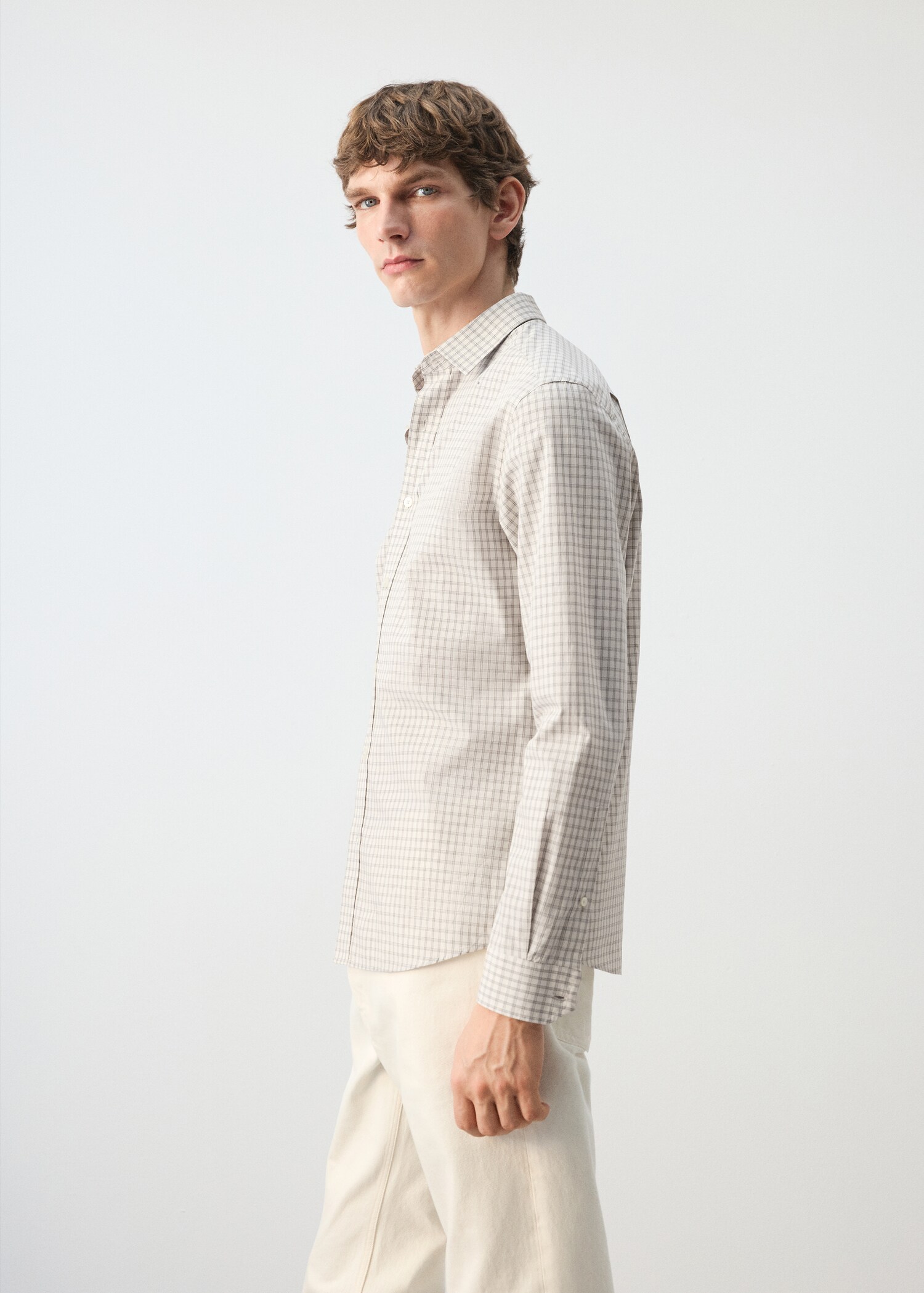 100% cotton checked shirt - Details of the article 2