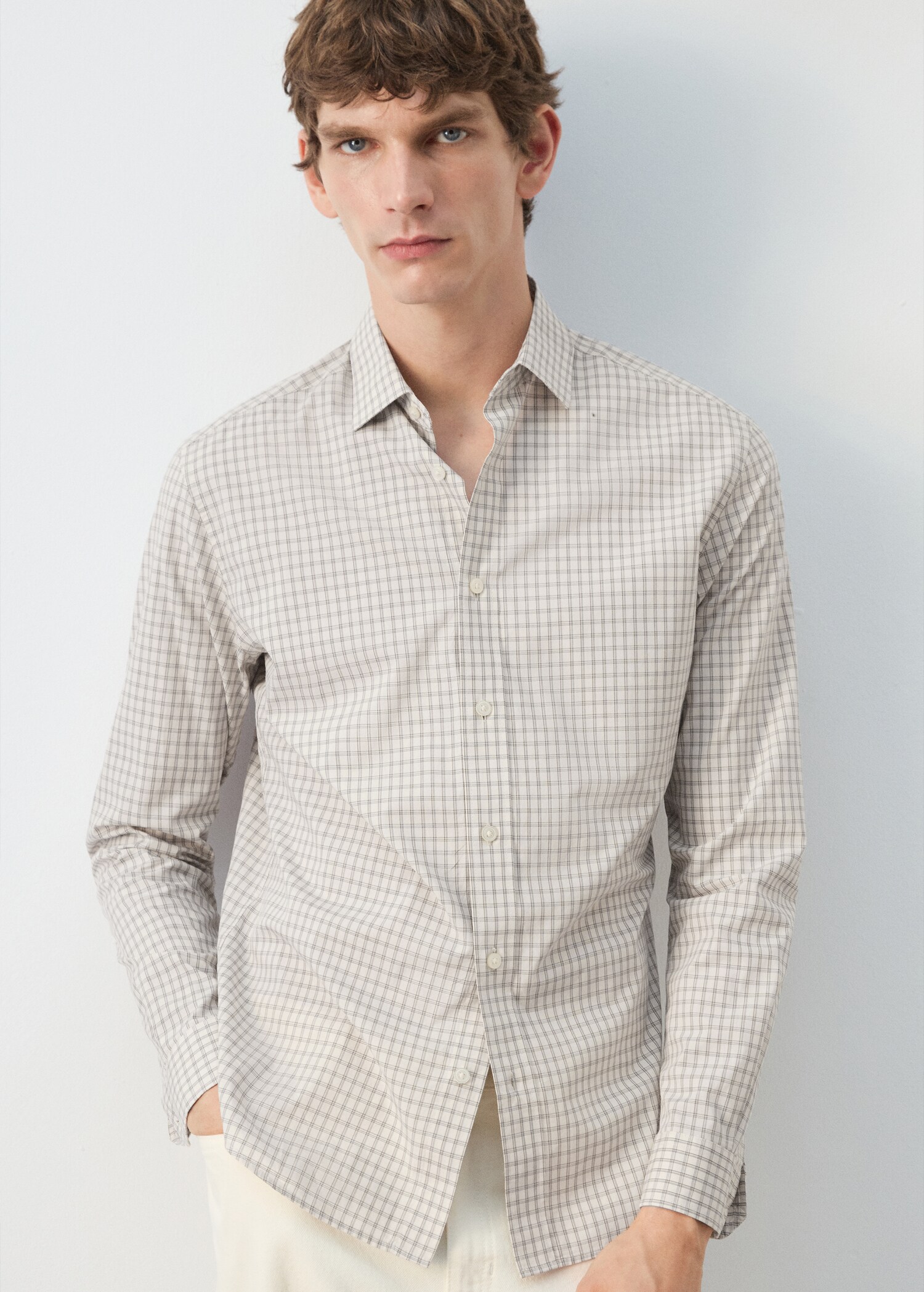 100% cotton checked shirt - Details of the article 6