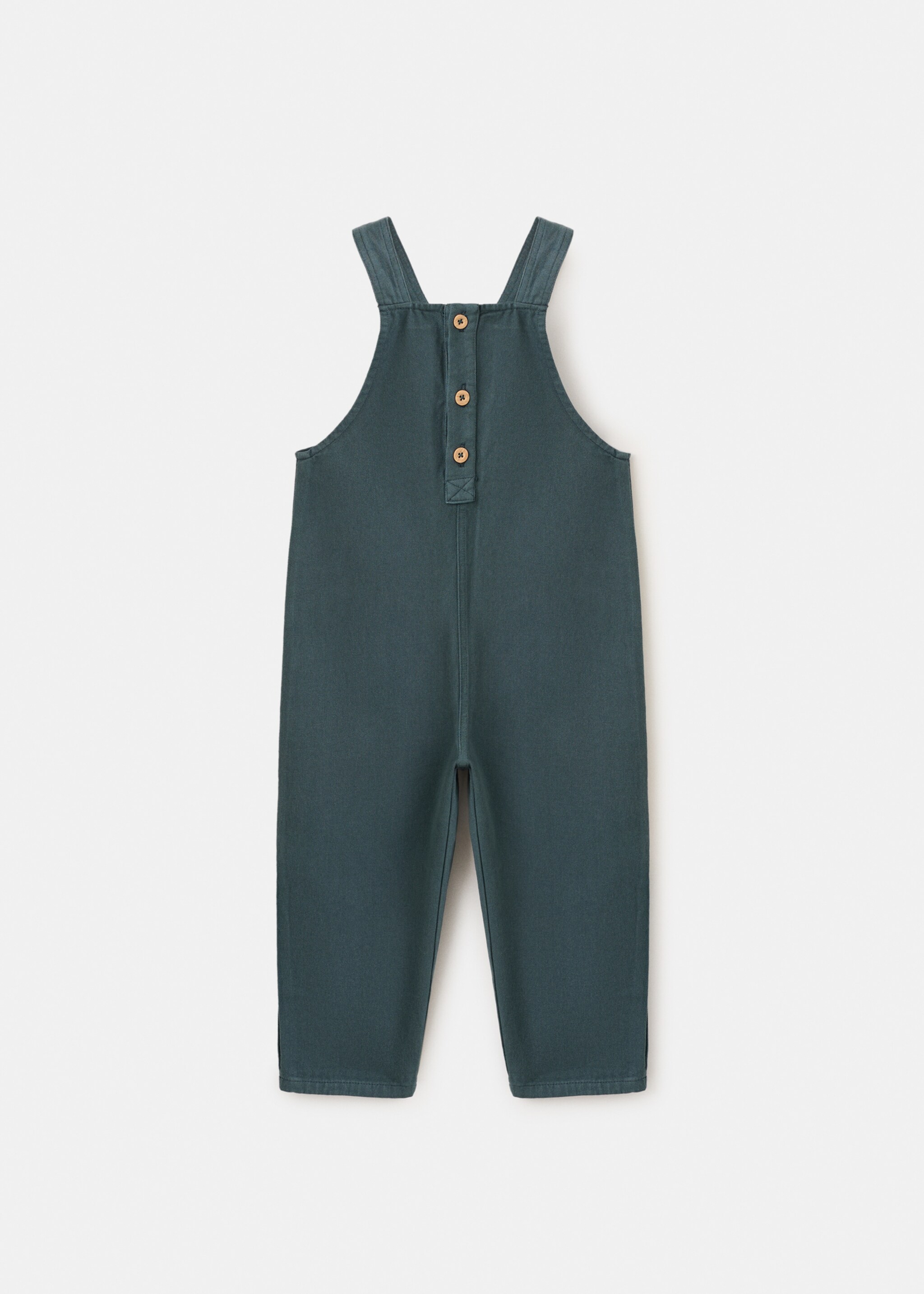 Long cotton dungarees - Article without model, Green. Ref: 27084436-00.