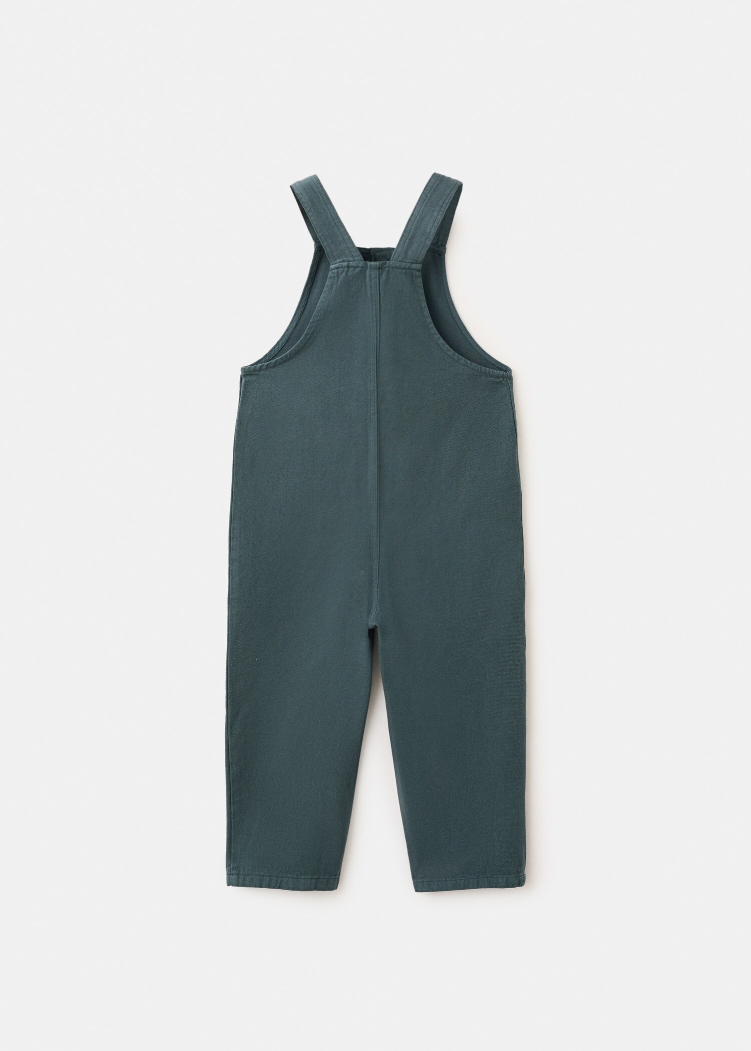 Long cotton dungarees - Reverse of the article