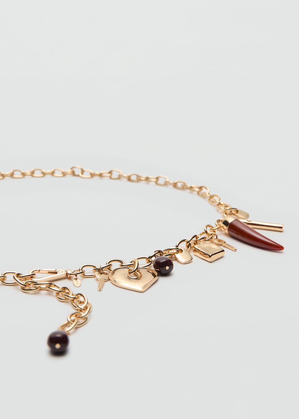 Metal belt with hanging pieces - image 2