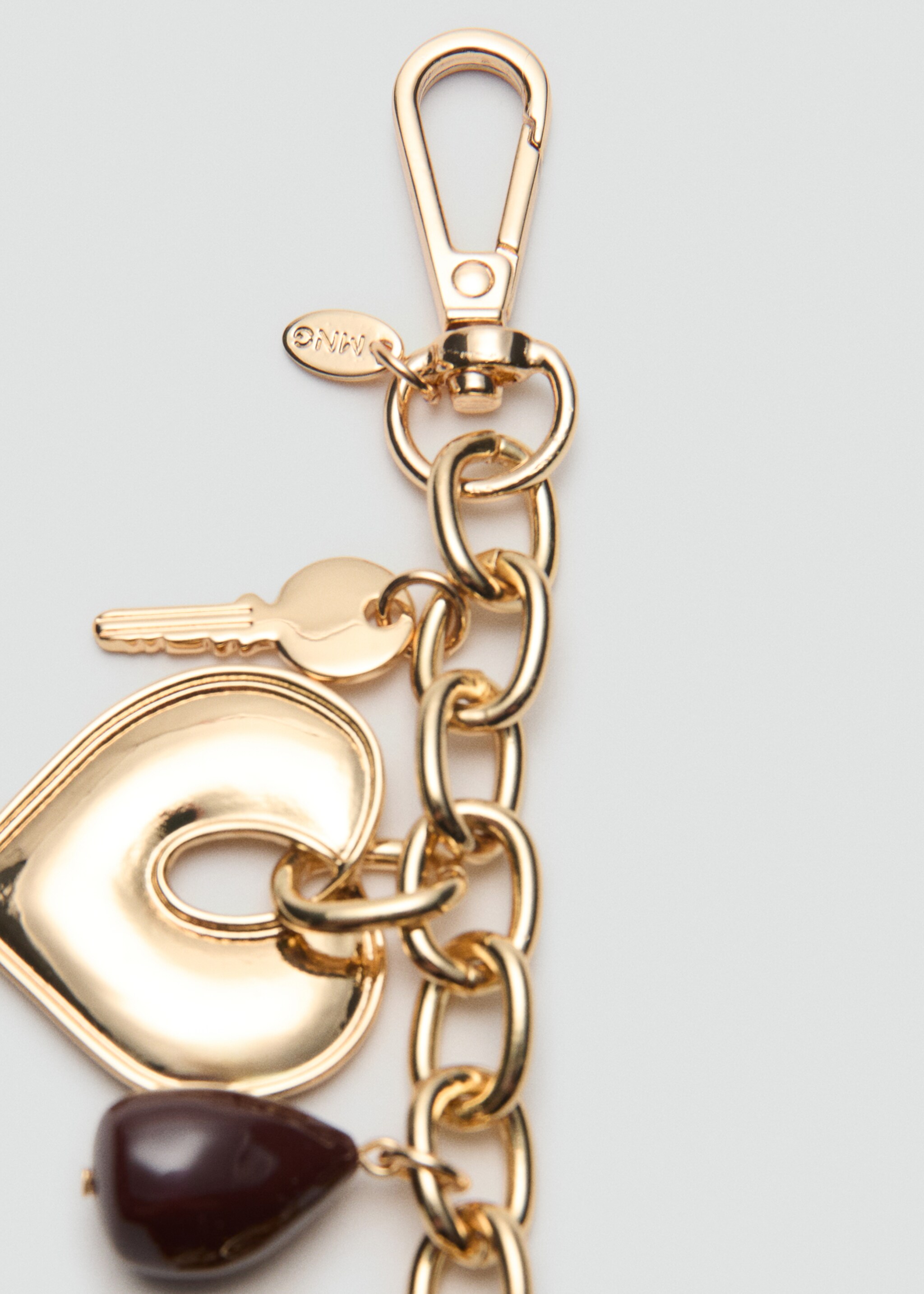 Metalen riem met hangers - Detail van het artikel 1, Goud. Ref: 27084437-00.