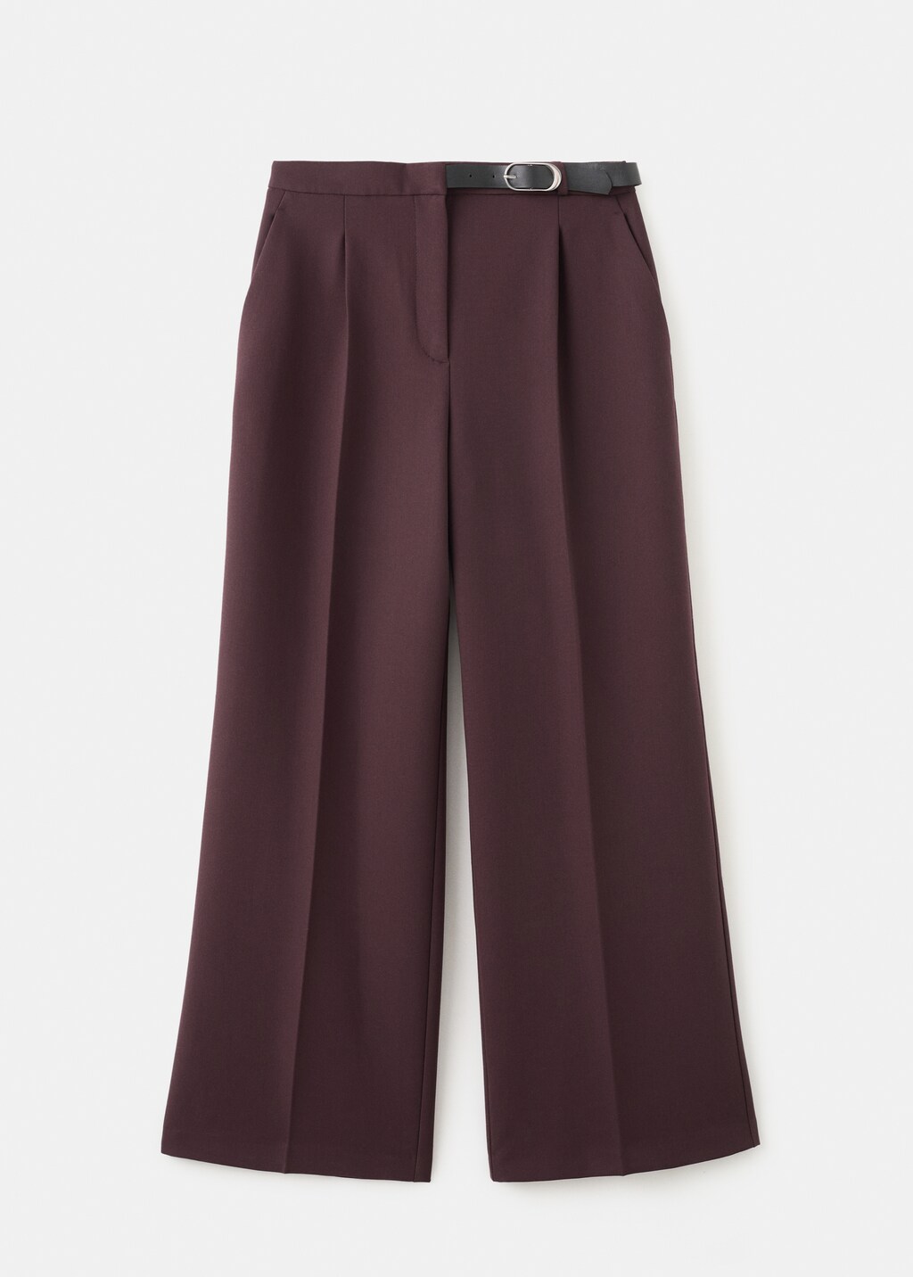 Belt straight-fit pants - image 5