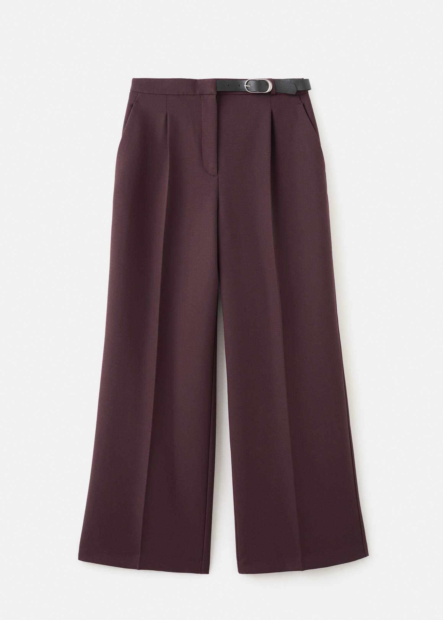 Belt straight-fit trousers - Article without model