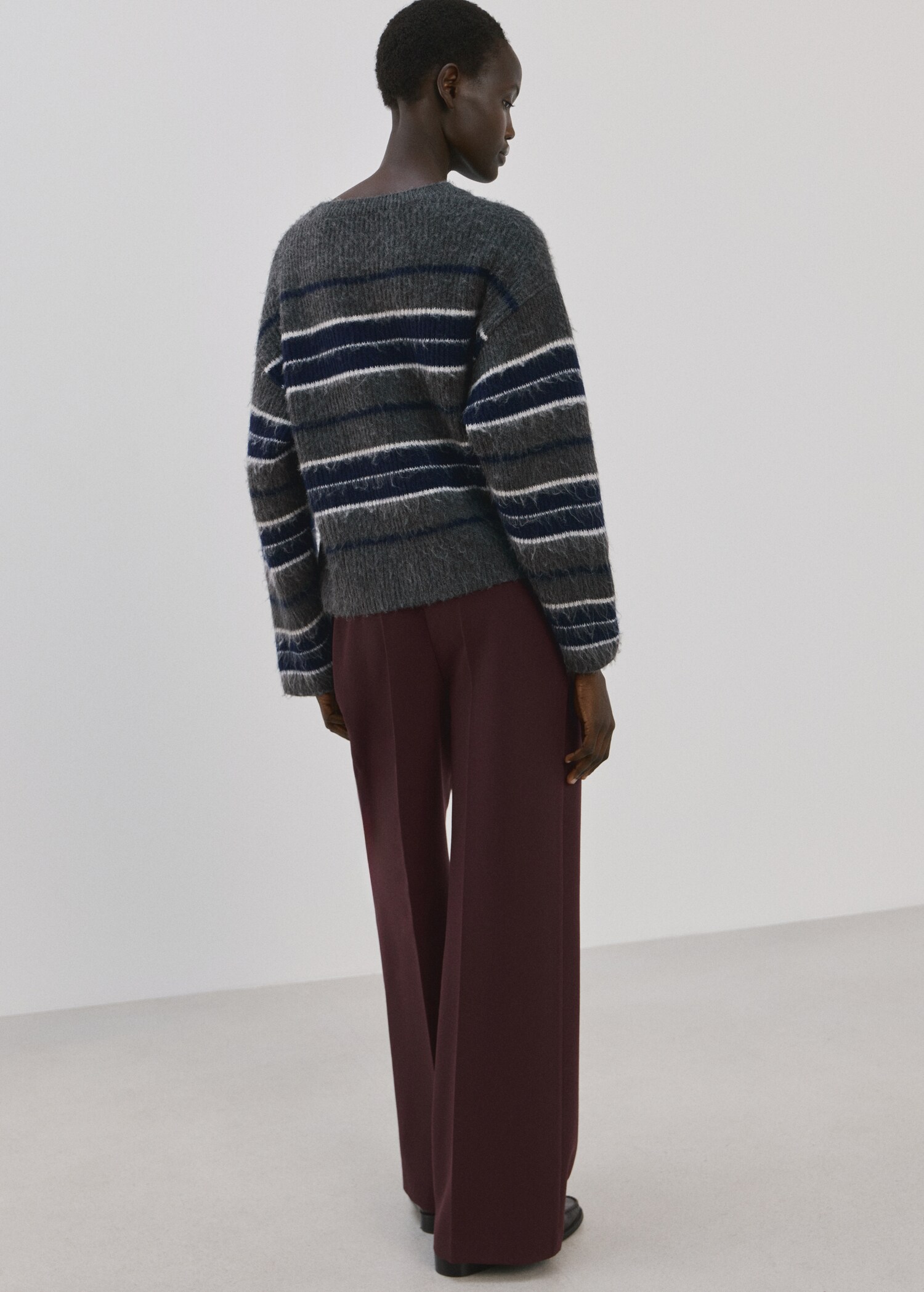 Belt straight-fit trousers - Reverse of the article