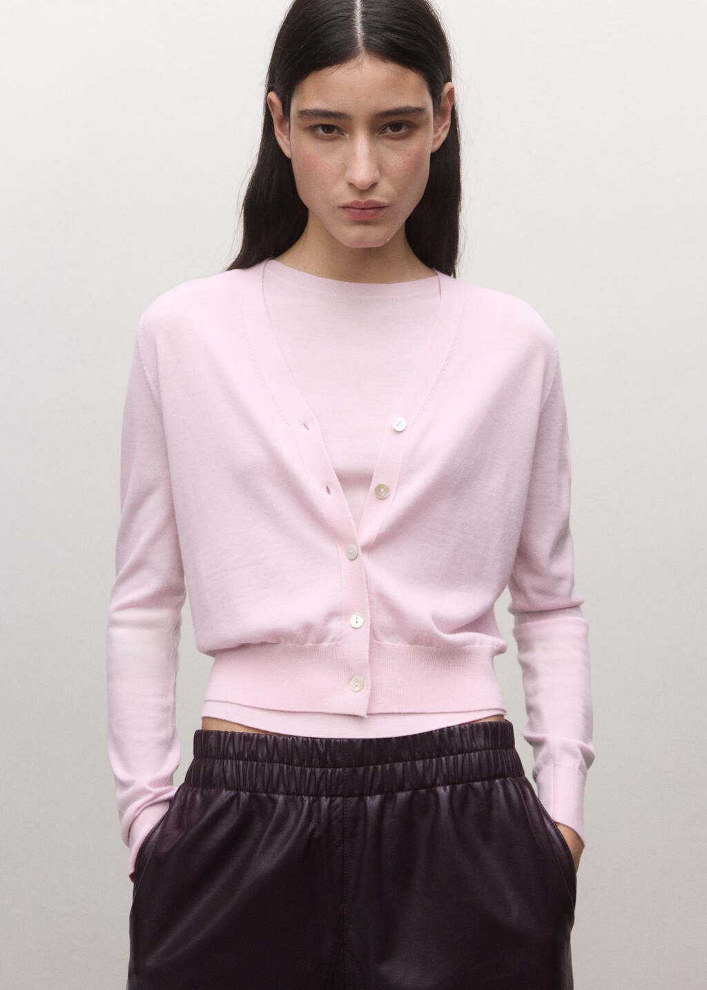 Mango 100% wool cardigan