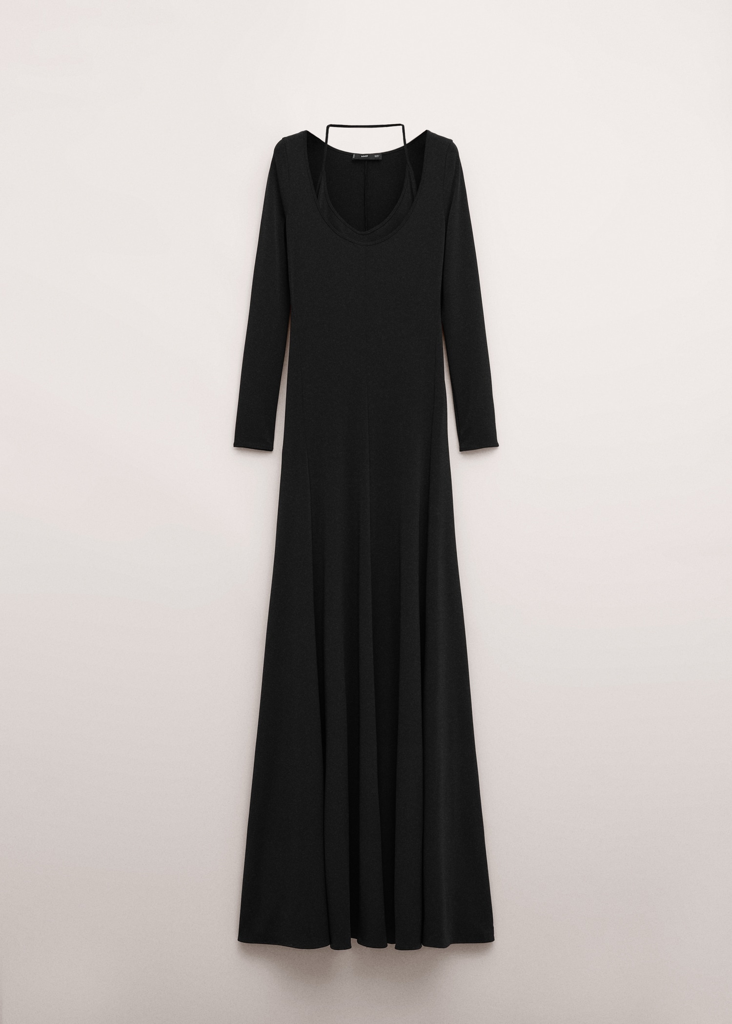 Robe avec col combiné en maille fine - Article sans modèle