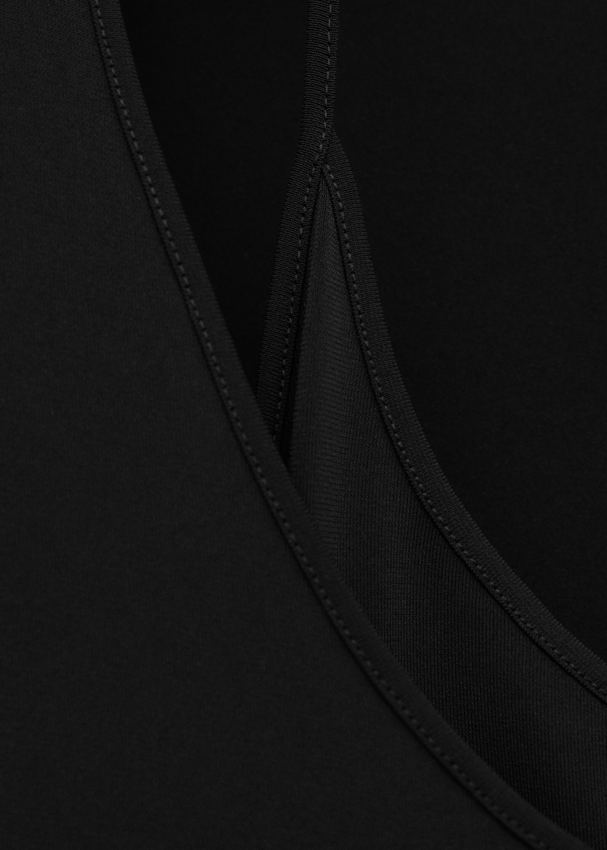 Robe avec col combiné en maille fine - Détail de l'article 8, Noir. Ref: 27084444-00.