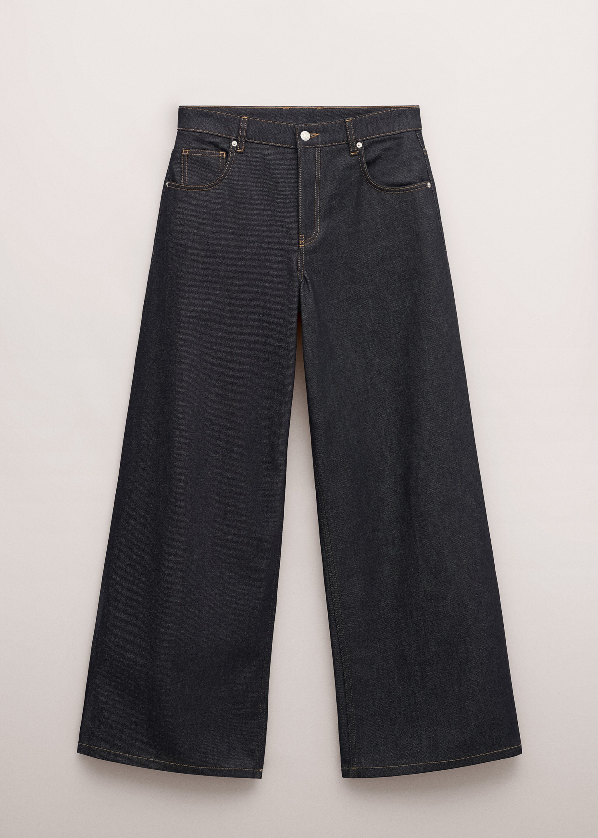 Jean wideleg taille basse rinse wash - Article sans modèle, Bleu. Ref: 27084445-00.